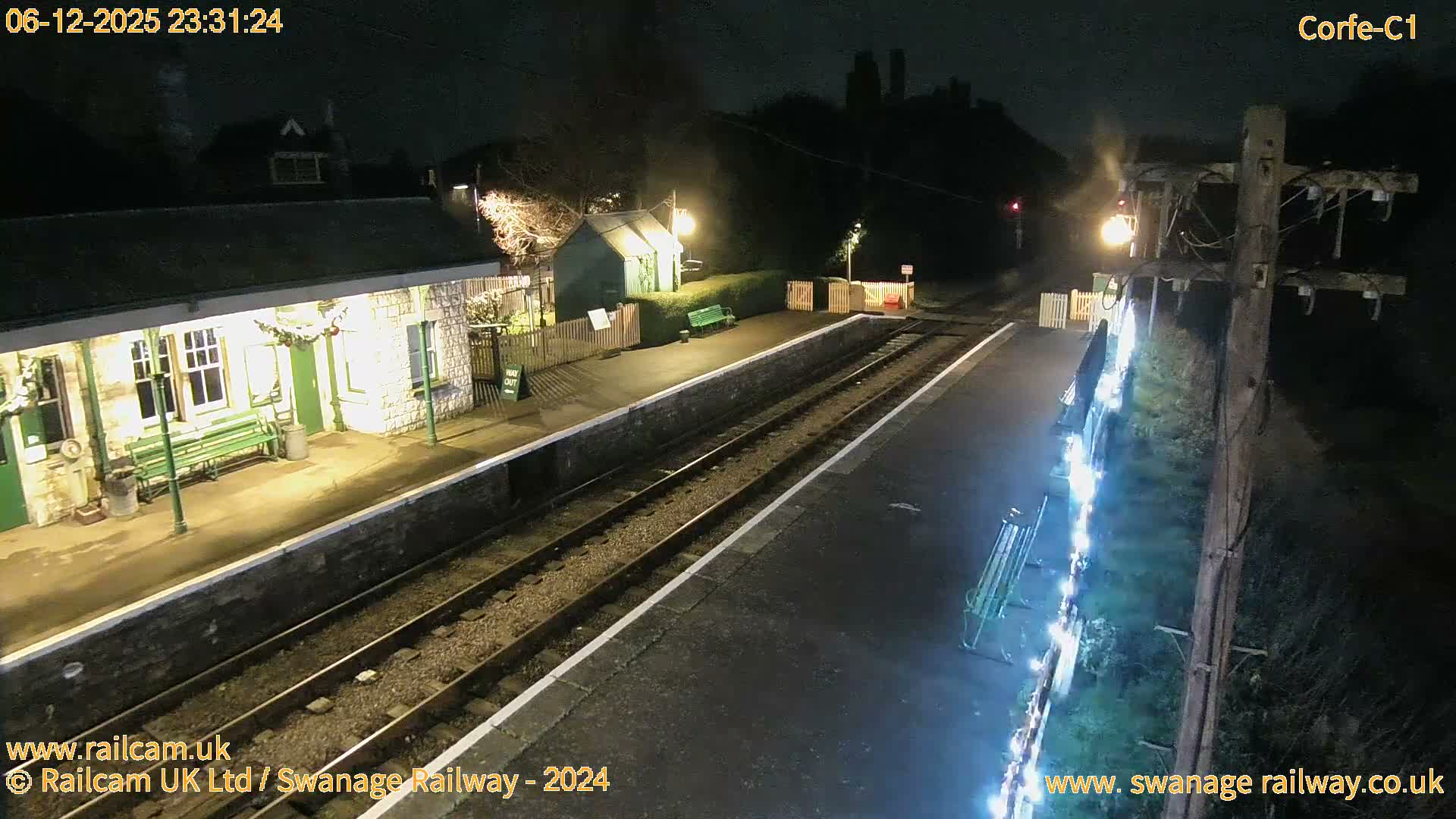 Corfe Castle View & Corfe Railway Station Live Cam - Purbeck, Dorset, South West, England, United Kingdom