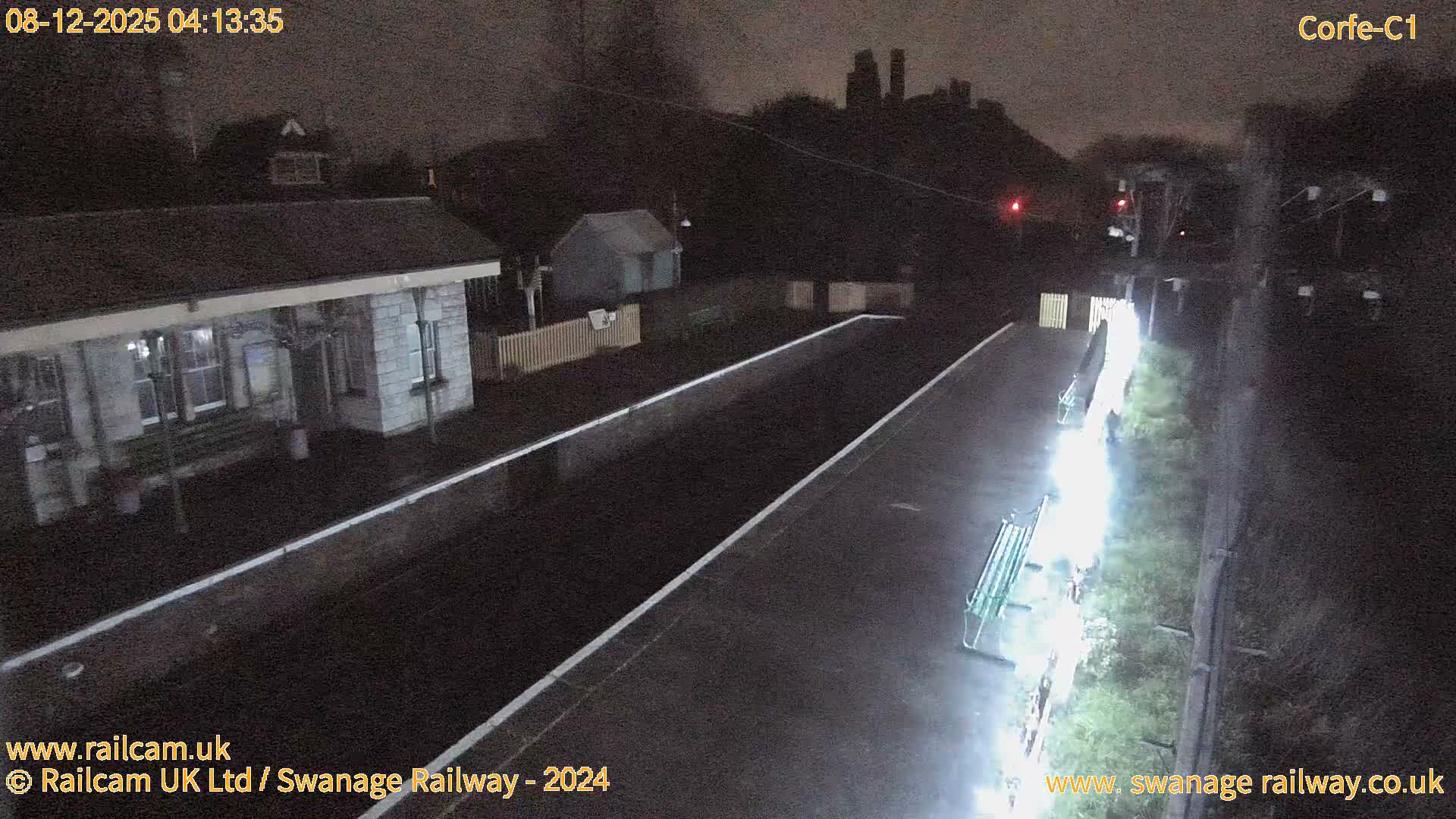 Corfe Castle View & Corfe Railway Station Live Cam - Purbeck, Dorset, South West, England, United Kingdom