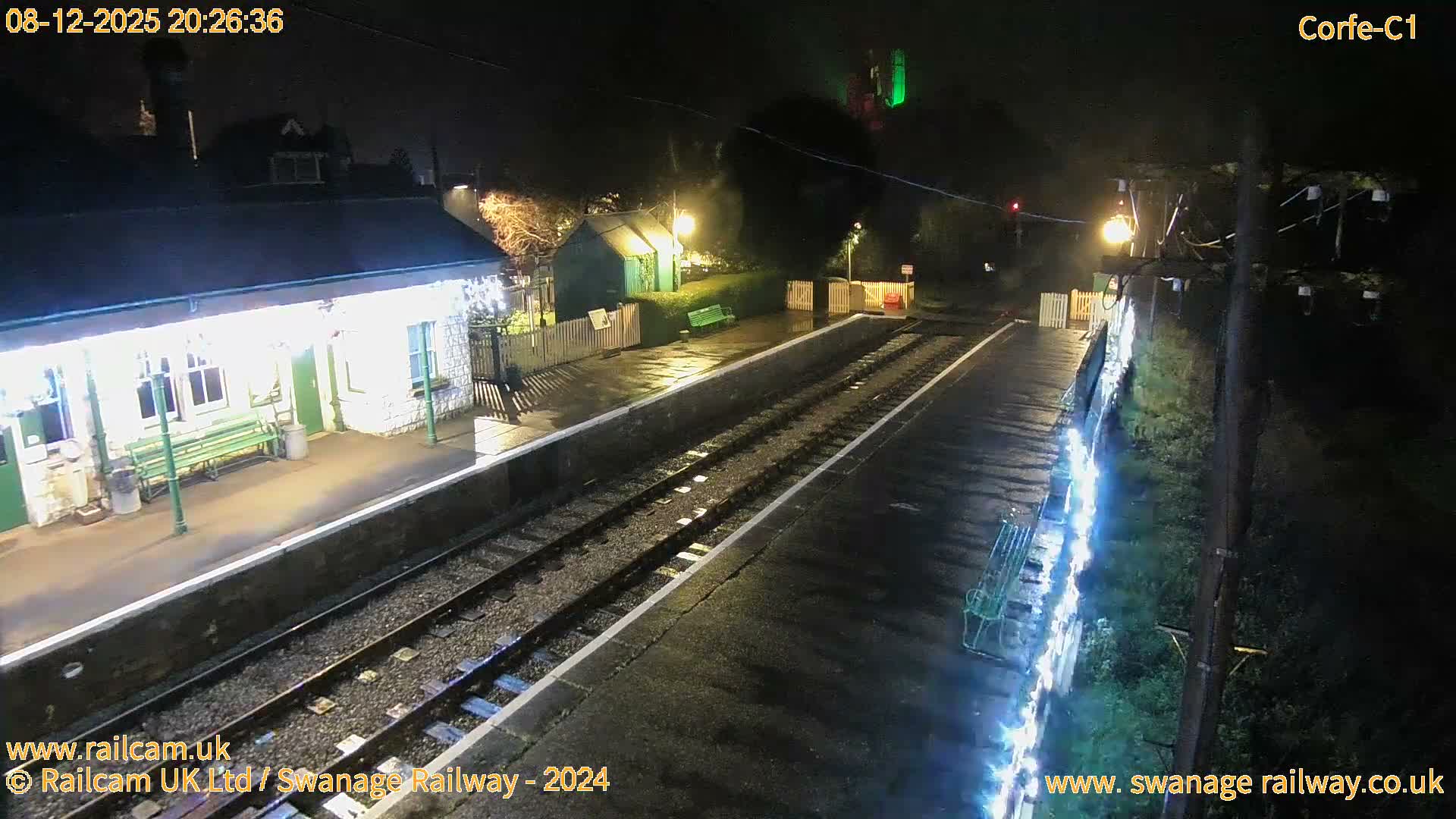 Corfe Castle View & Corfe Railway Station Live Cam - Purbeck, Dorset, South West, England, United Kingdom
