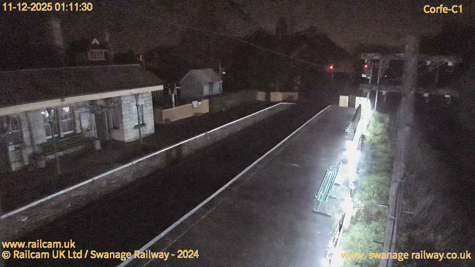 Corfe Castle View & Corfe Railway Station Live Cam - Purbeck, Dorset, South West, England, United Kingdom