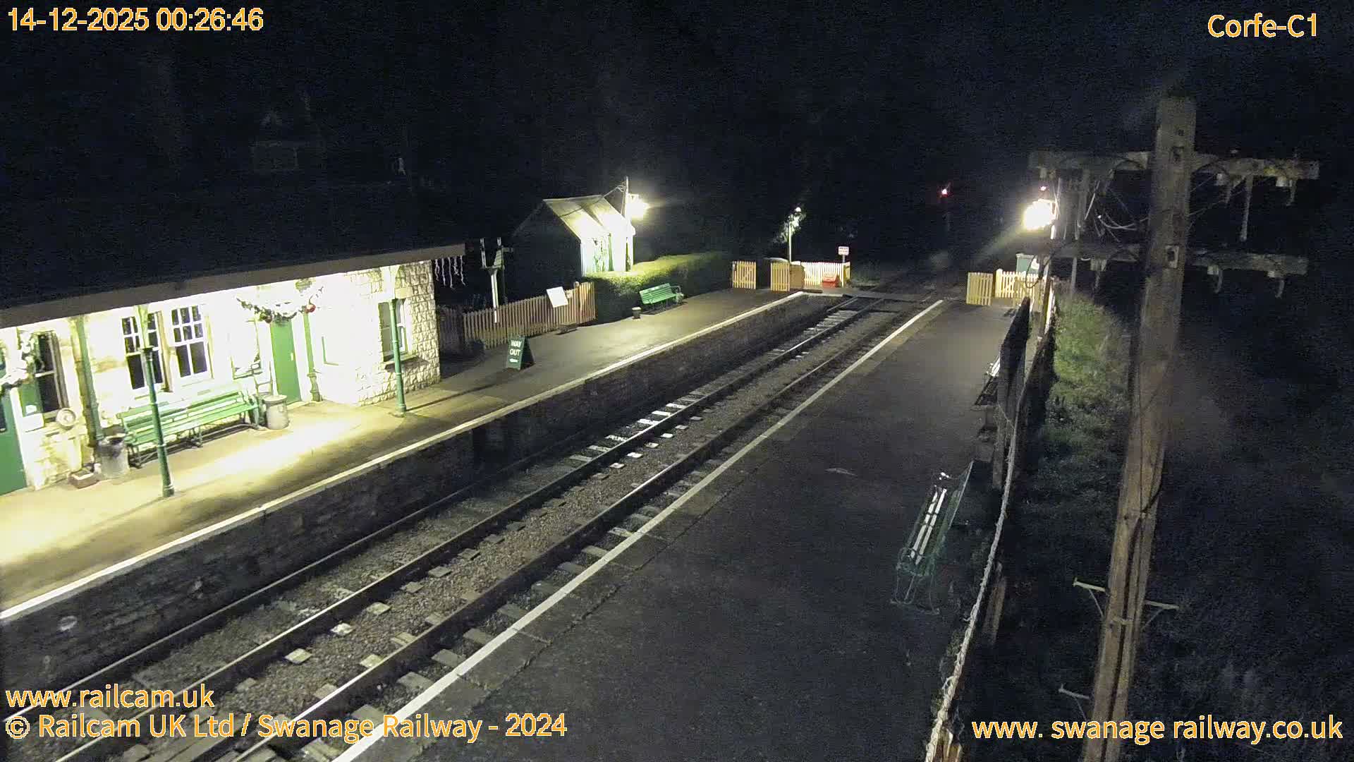 Corfe Castle View & Corfe Railway Station Live Cam - Purbeck, Dorset, South West, England, United Kingdom