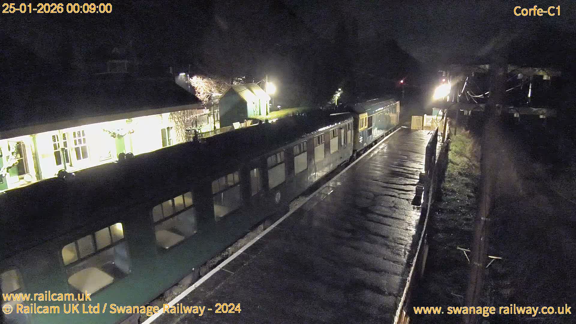 Corfe Castle View & Corfe Railway Station Live Cam - Purbeck, Dorset, South West, England, United Kingdom