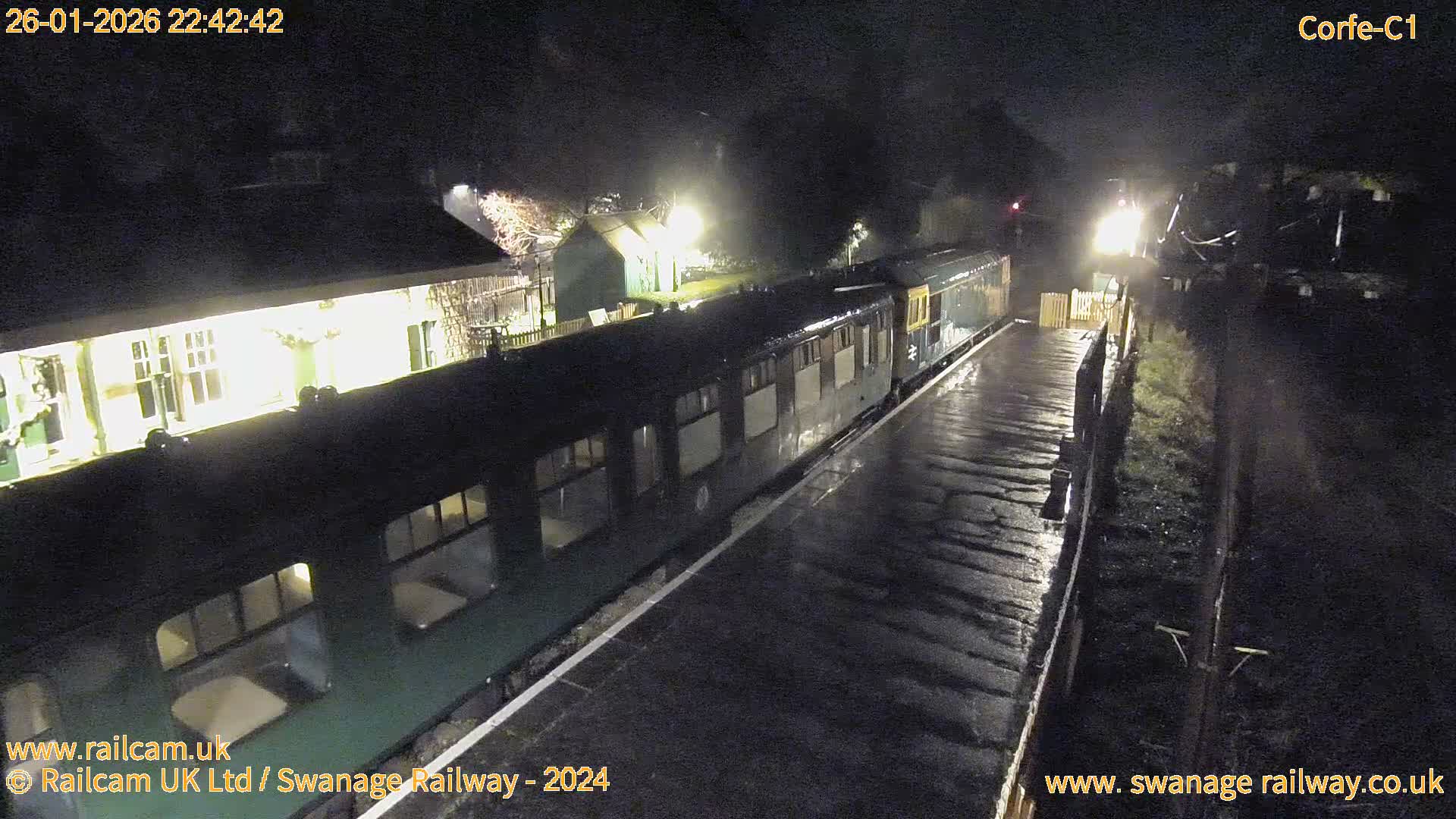 Corfe Castle View & Corfe Railway Station Live Cam - Purbeck, Dorset, South West, England, United Kingdom