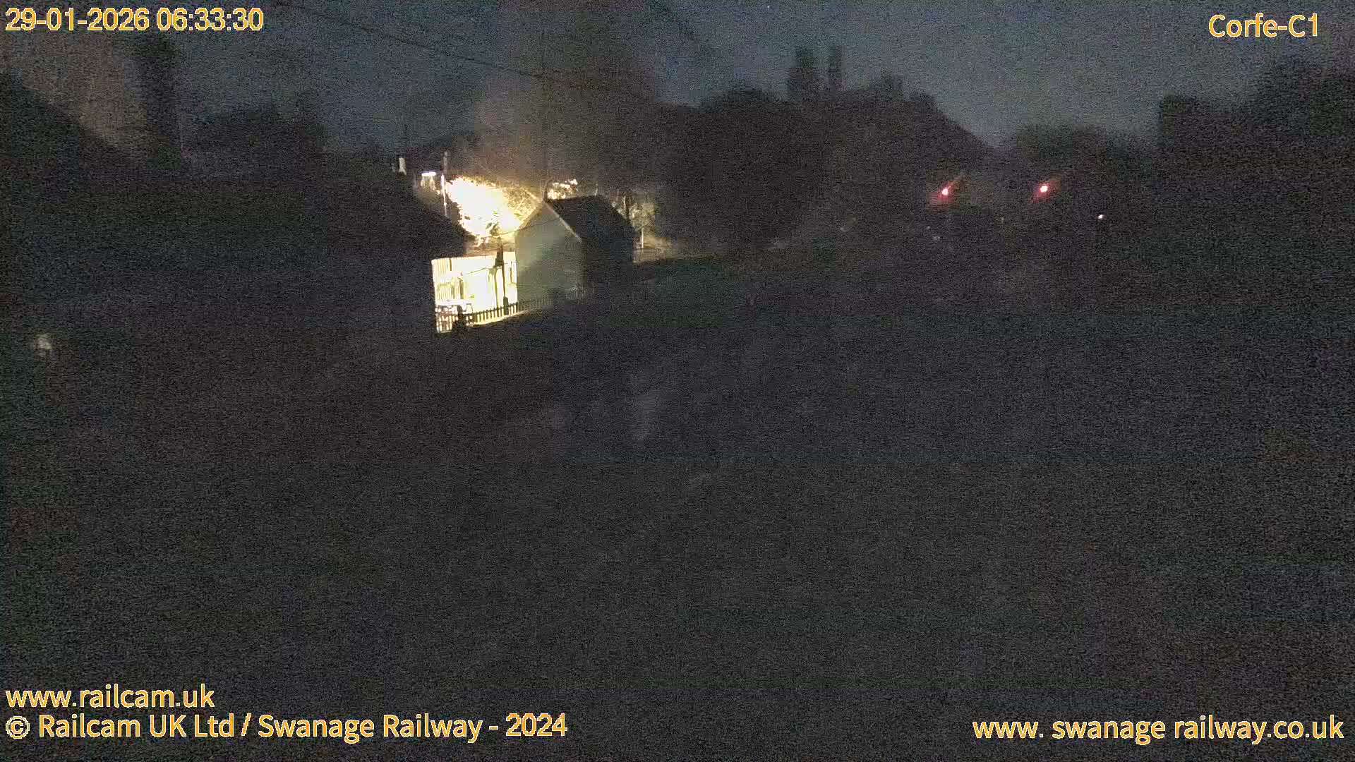 Corfe Castle View & Corfe Railway Station Live Cam - Purbeck, Dorset, South West, England, United Kingdom