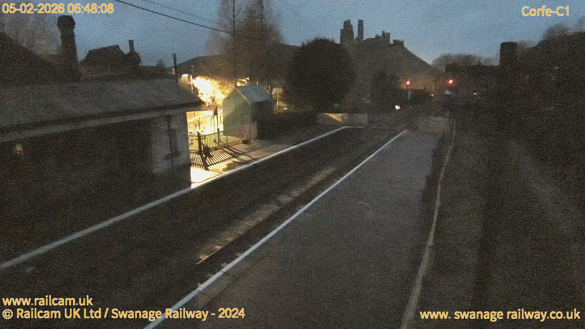 Corfe Castle View & Corfe Railway Station Live Cam - Purbeck, Dorset, South West, England, United Kingdom