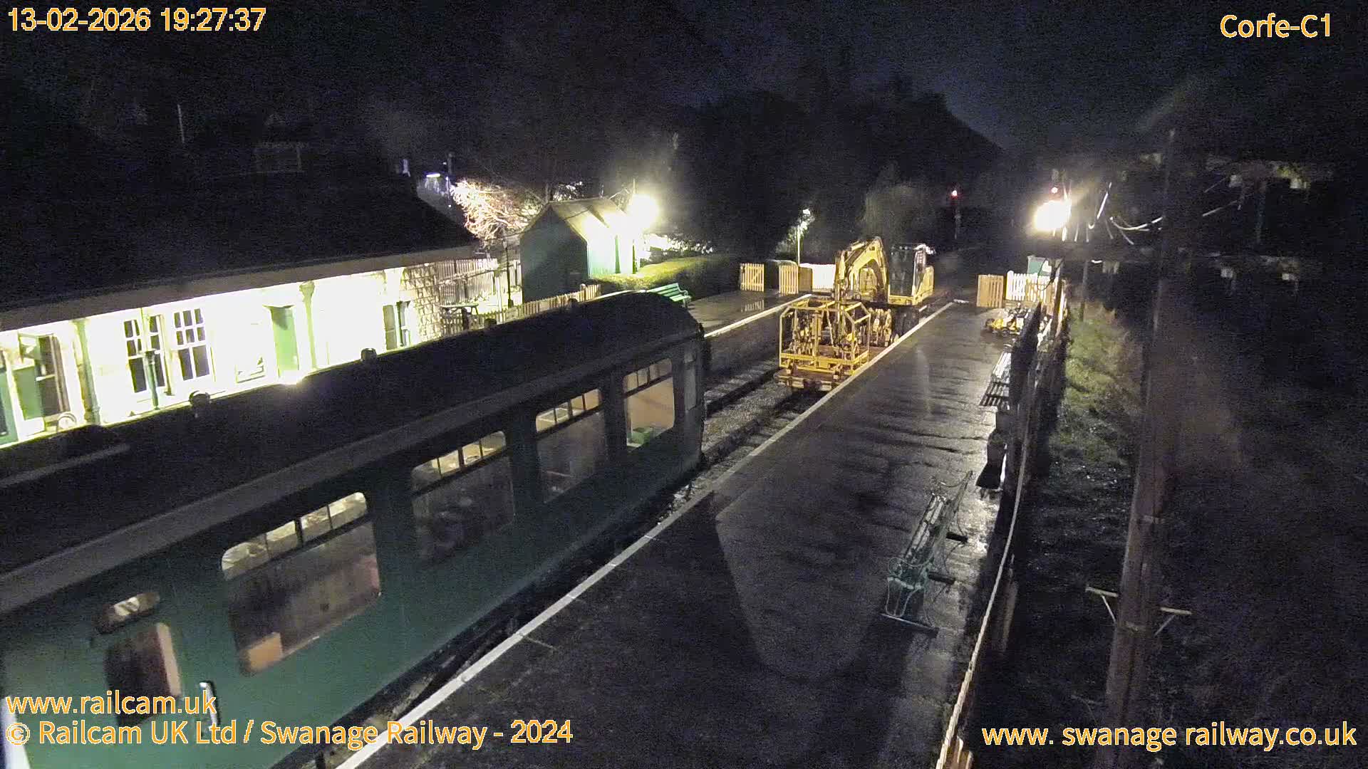 Corfe Castle View & Corfe Railway Station Live Cam - Purbeck, Dorset, South West, England, United Kingdom
