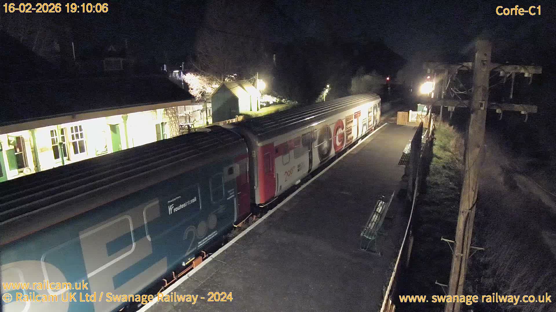 Corfe Castle View & Corfe Railway Station Live Cam - Purbeck, Dorset, South West, England, United Kingdom