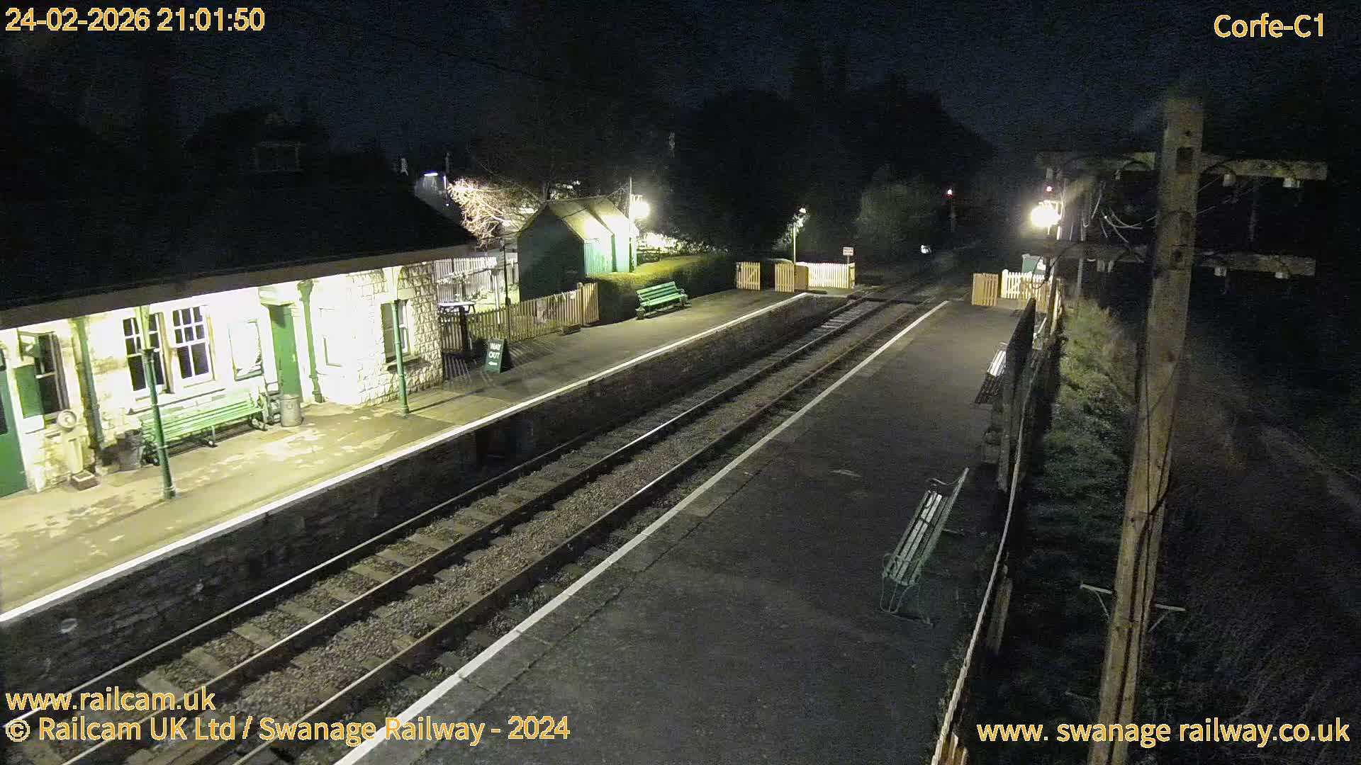 Corfe Castle View & Corfe Railway Station Live Cam - Purbeck, Dorset, South West, England, United Kingdom
