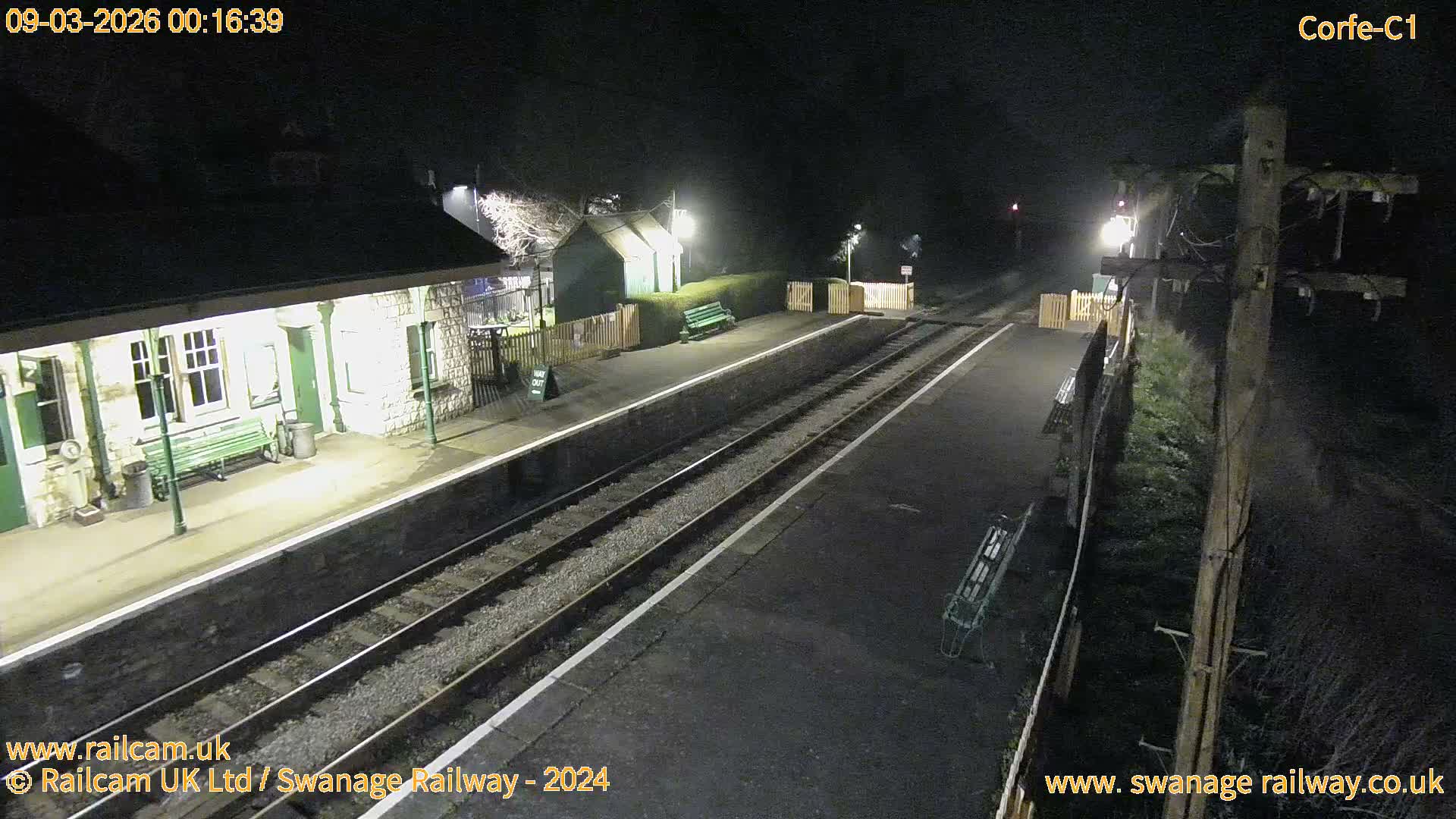 Corfe Castle View & Corfe Railway Station Live Cam - Purbeck, Dorset, South West, England, United Kingdom