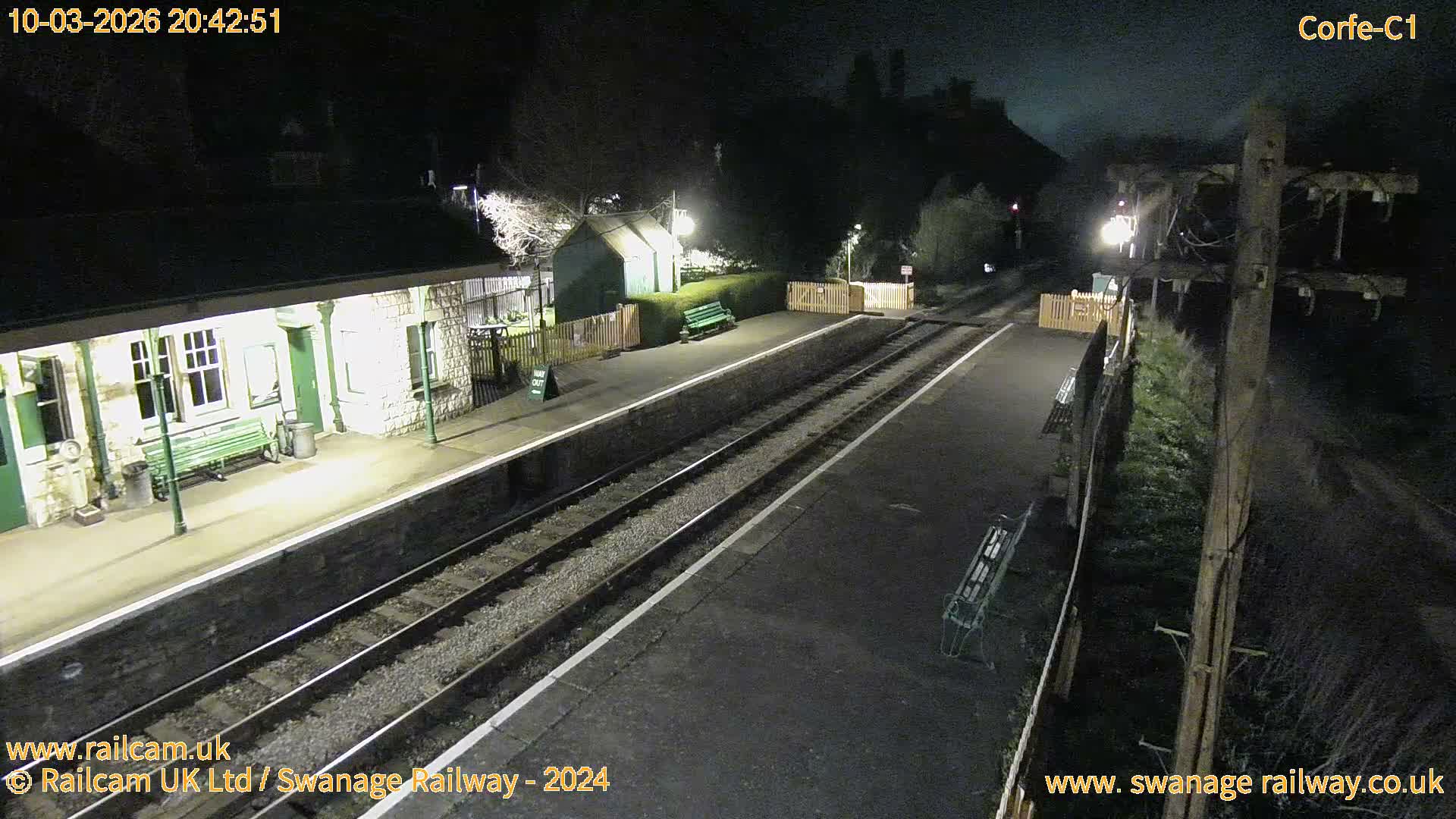 Corfe Castle View & Corfe Railway Station Live Cam - Purbeck, Dorset, South West, England, United Kingdom