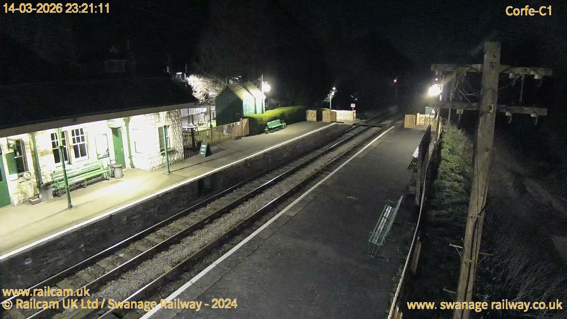 Corfe Castle View & Corfe Railway Station Live Cam - Purbeck, Dorset, South West, England, United Kingdom