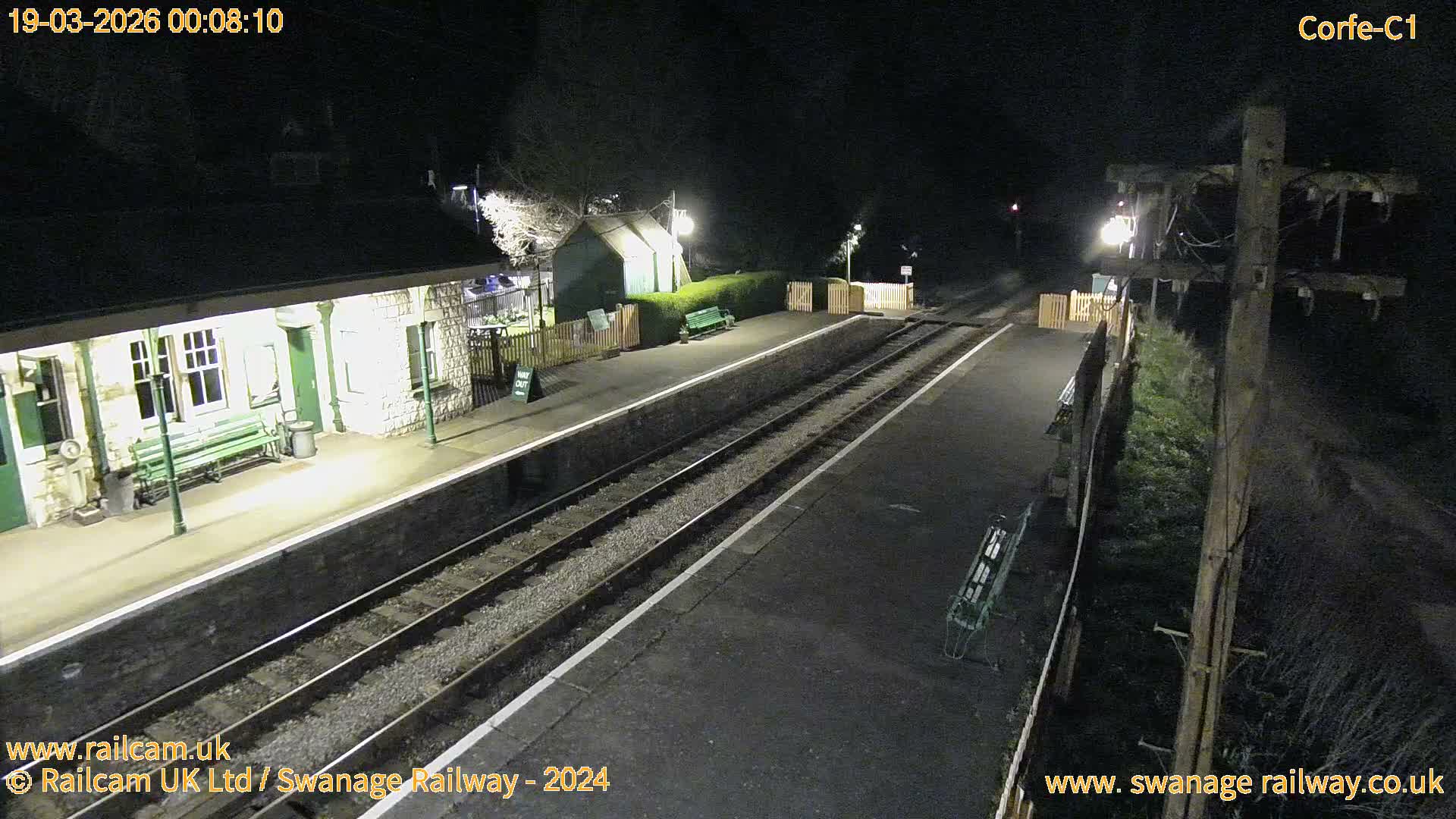 Corfe Castle View & Corfe Railway Station Live Cam - Purbeck, Dorset, South West, England, United Kingdom