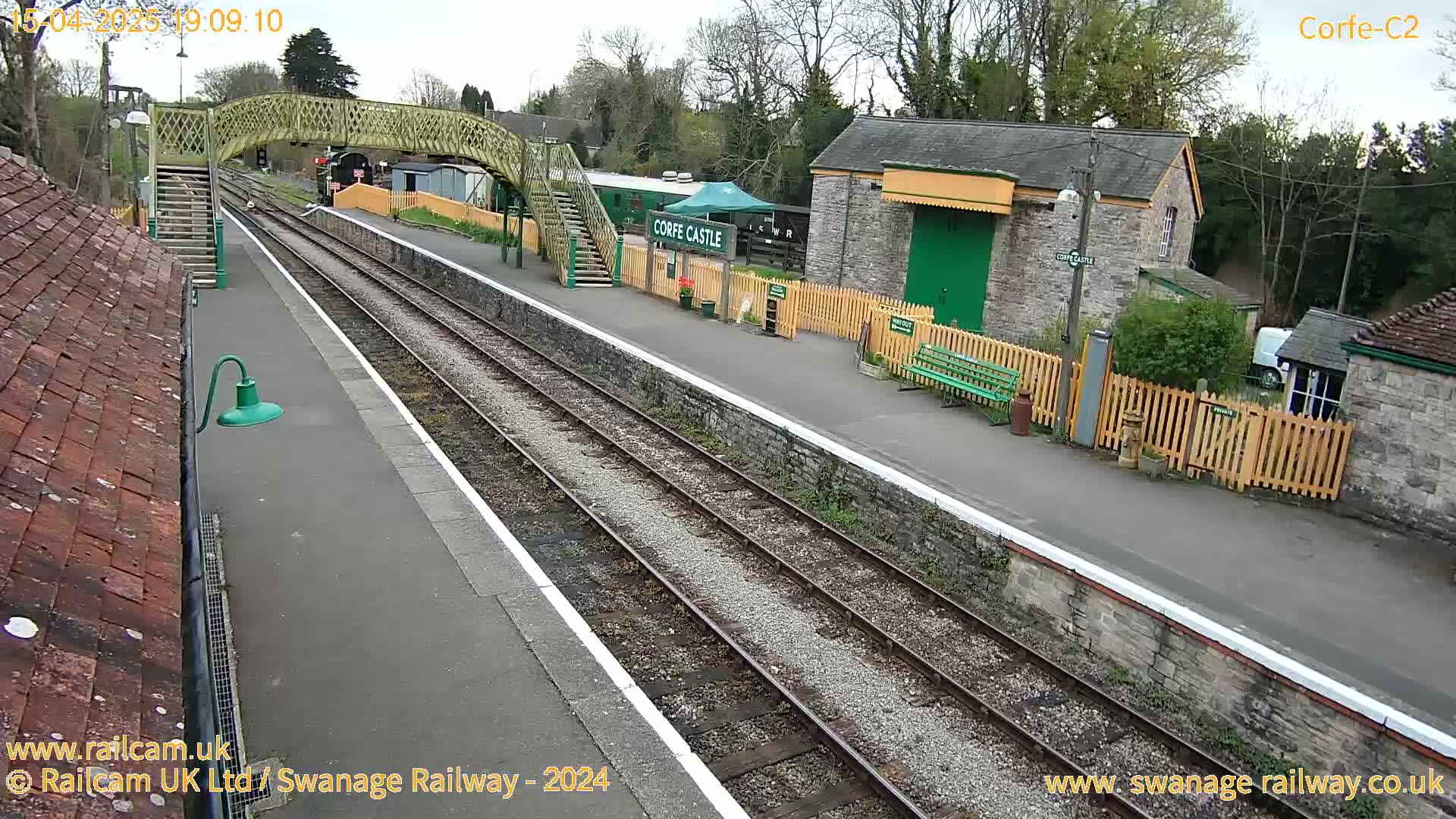 Corfe Castle Train Station Live Cam - Purbeck, Dorset, South West, England, United Kingdom