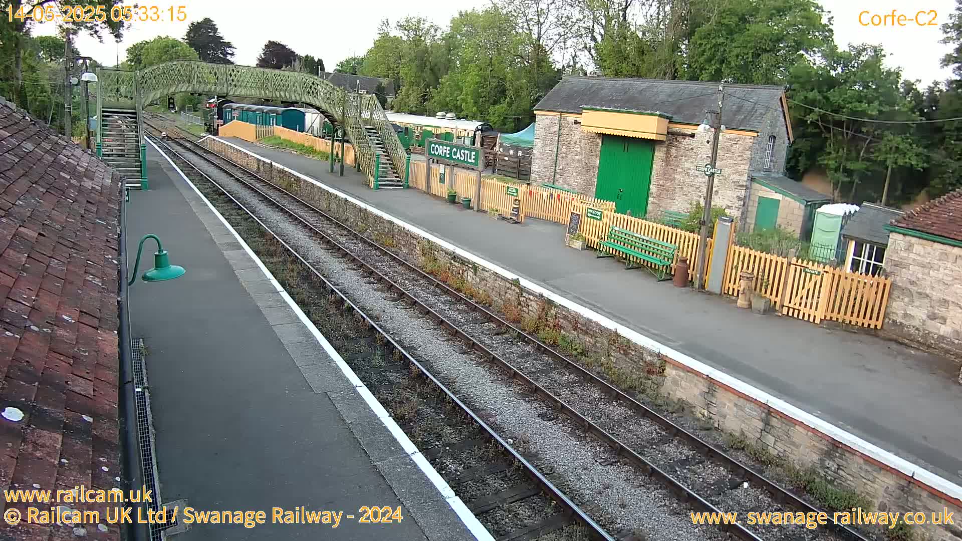 Corfe Castle Train Station Live Cam - Purbeck, Dorset, South West, England, United Kingdom