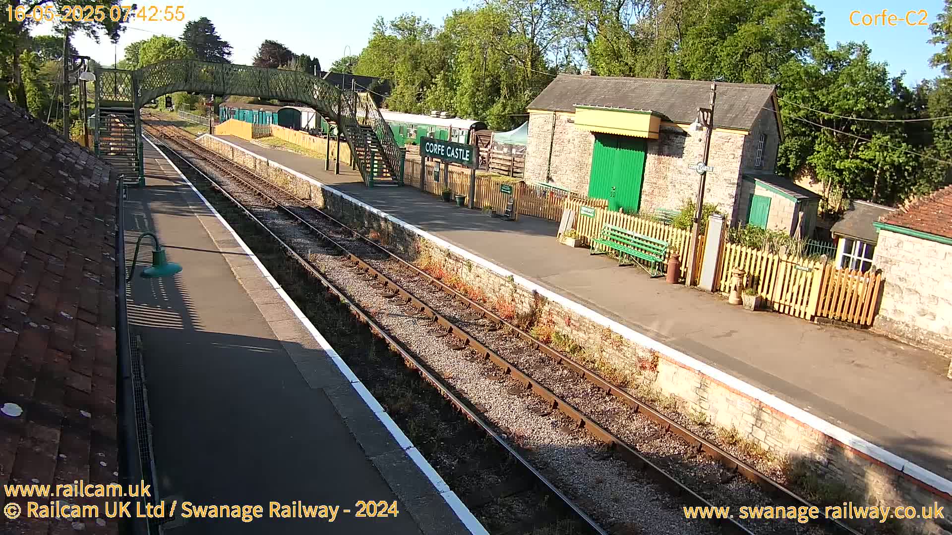 Corfe Castle Train Station Live Cam - Purbeck, Dorset, South West, England, United Kingdom
