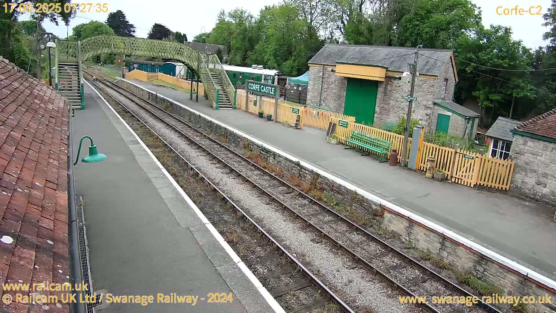 Corfe Castle Train Station Live Cam - Purbeck, Dorset, South West, England, United Kingdom