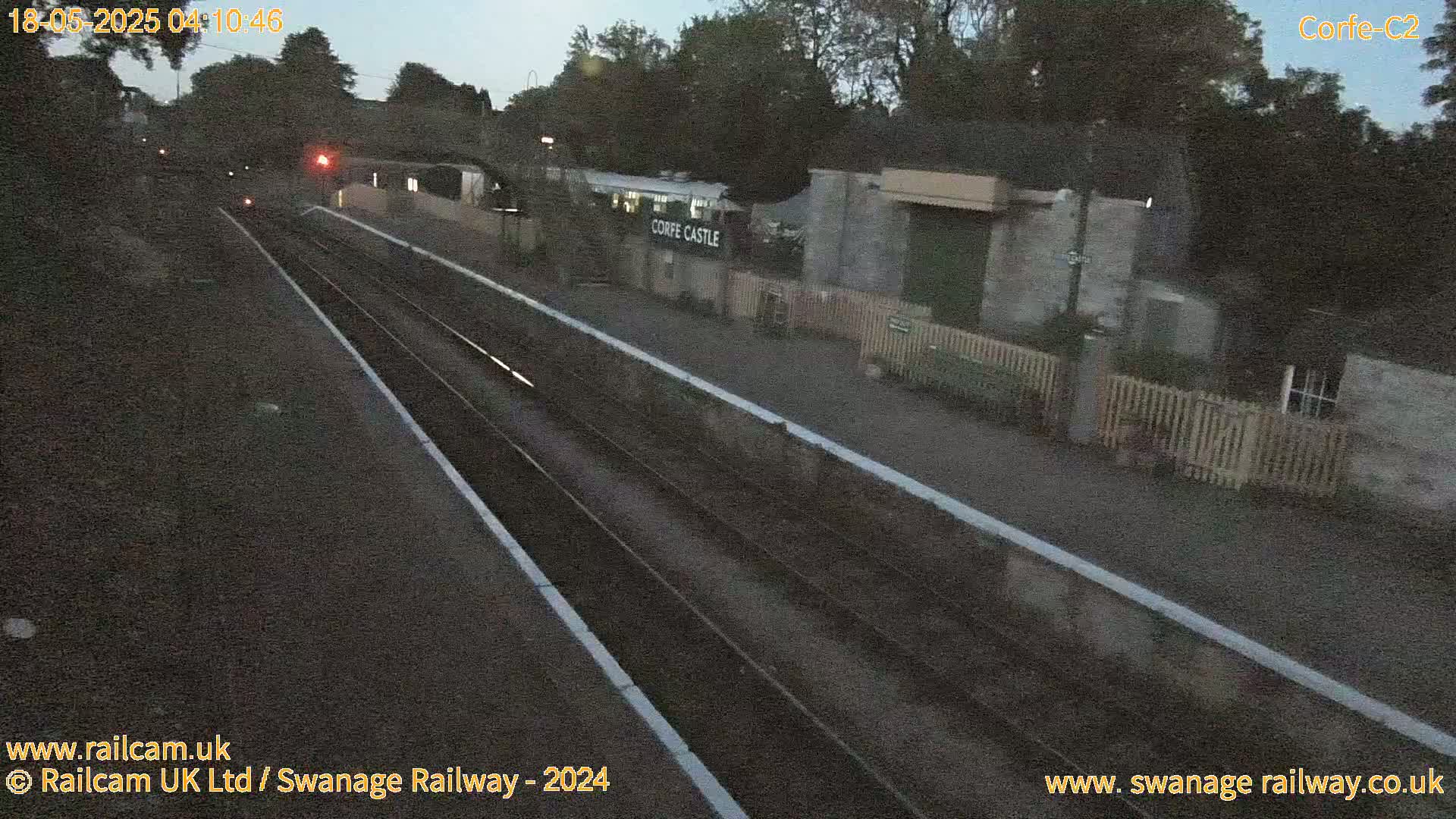 Corfe Castle Train Station Live Cam - Purbeck, Dorset, South West, England, United Kingdom