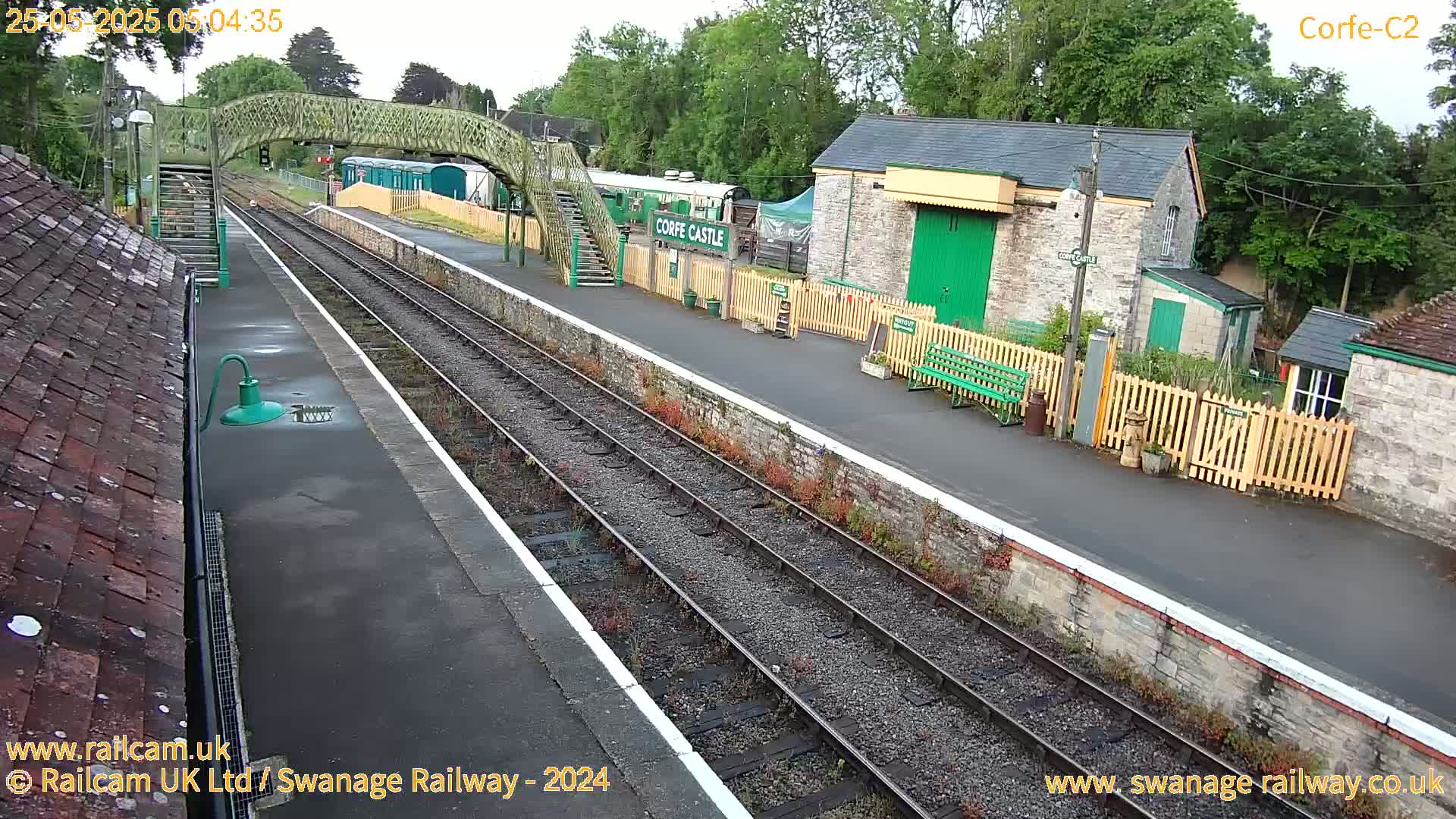Corfe Castle Train Station Live Cam - Purbeck, Dorset, South West, England, United Kingdom