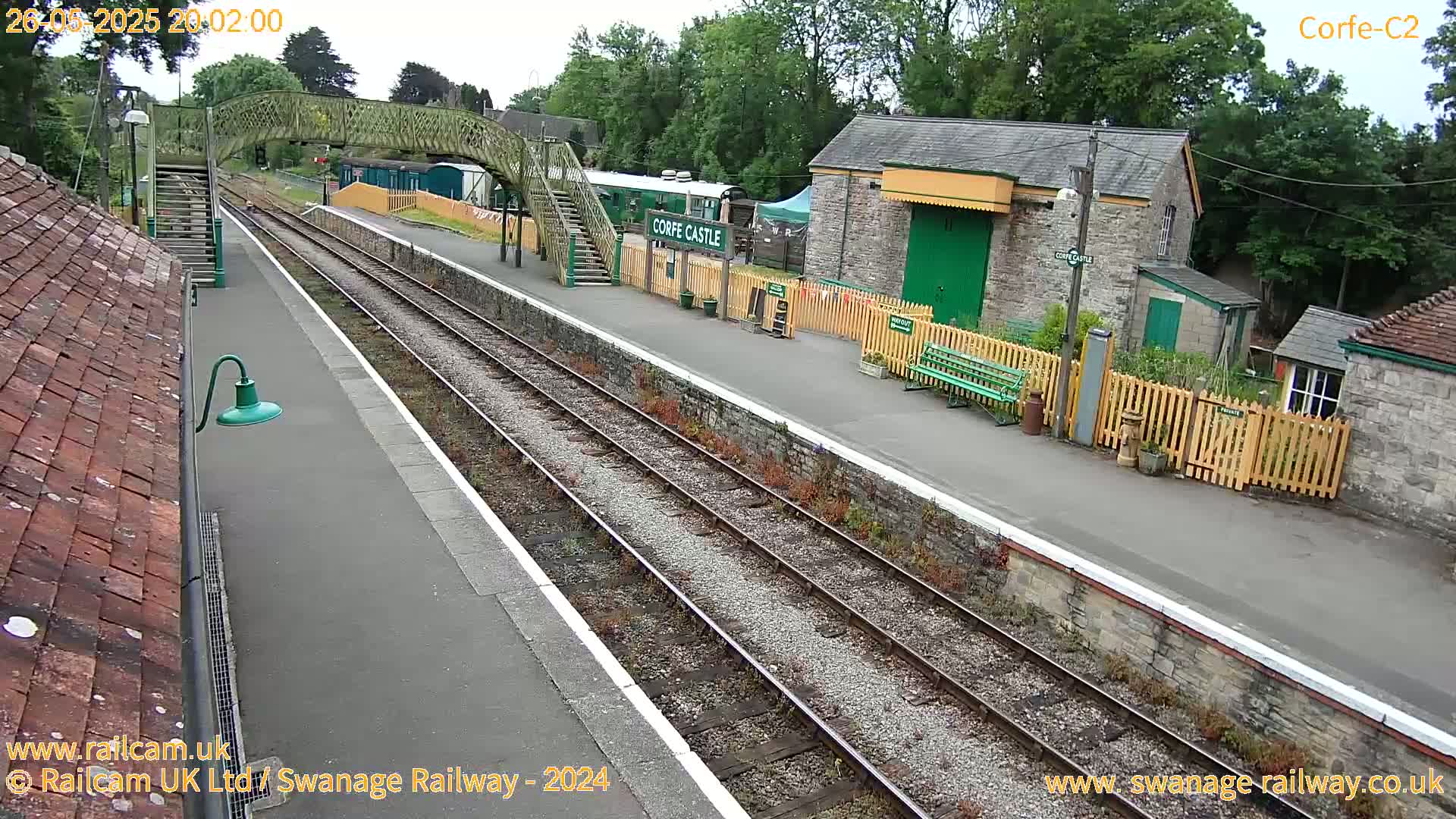 Corfe Castle Train Station Live Cam - Purbeck, Dorset, South West, England, United Kingdom