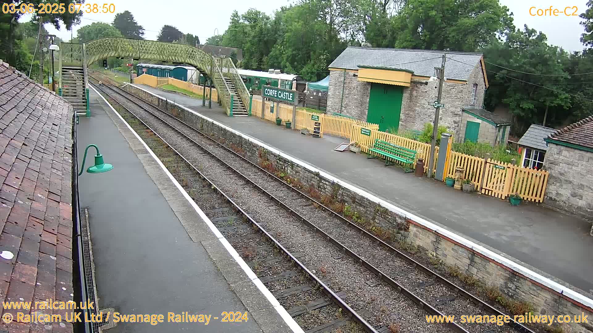Corfe Castle Train Station Live Cam - Purbeck, Dorset, South West, England, United Kingdom
