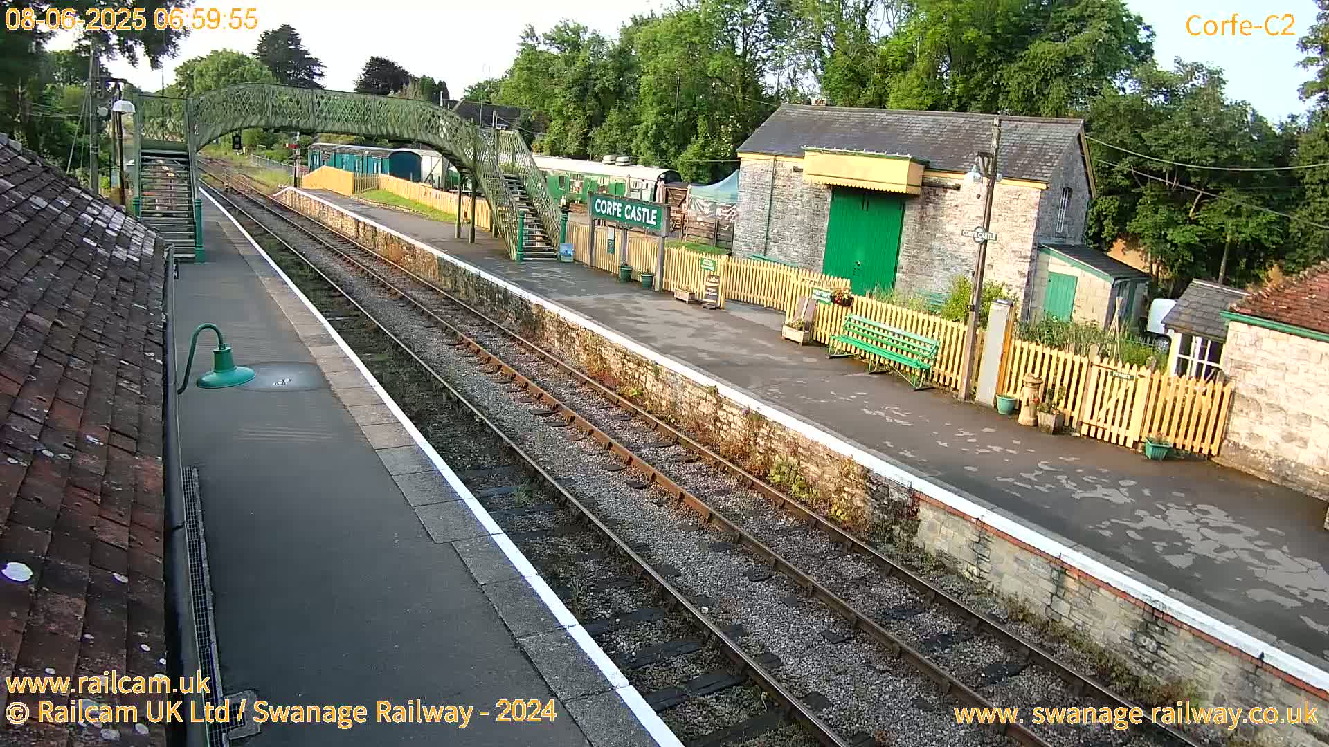 Corfe Castle Train Station Live Cam - Purbeck, Dorset, South West, England, United Kingdom