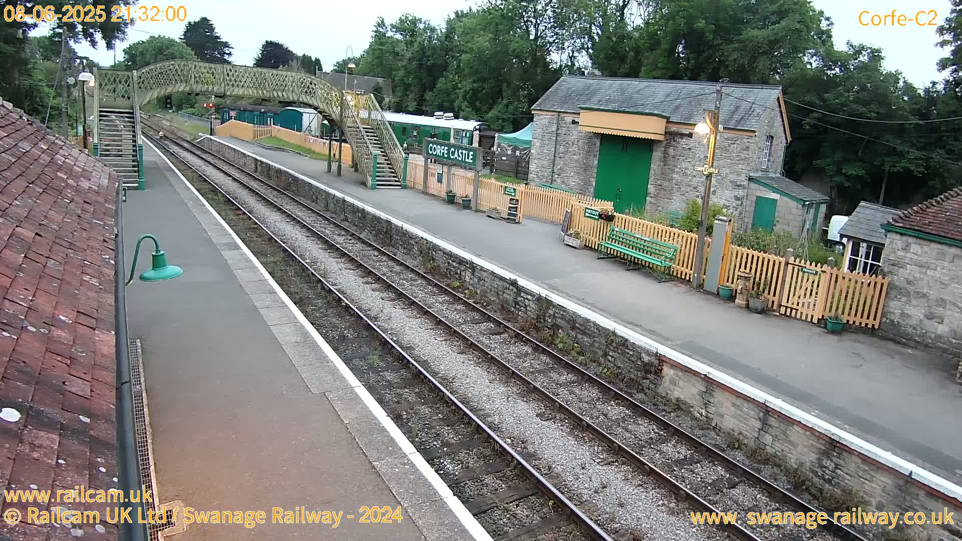 Corfe Castle Train Station Live Cam - Purbeck, Dorset, South West, England, United Kingdom
