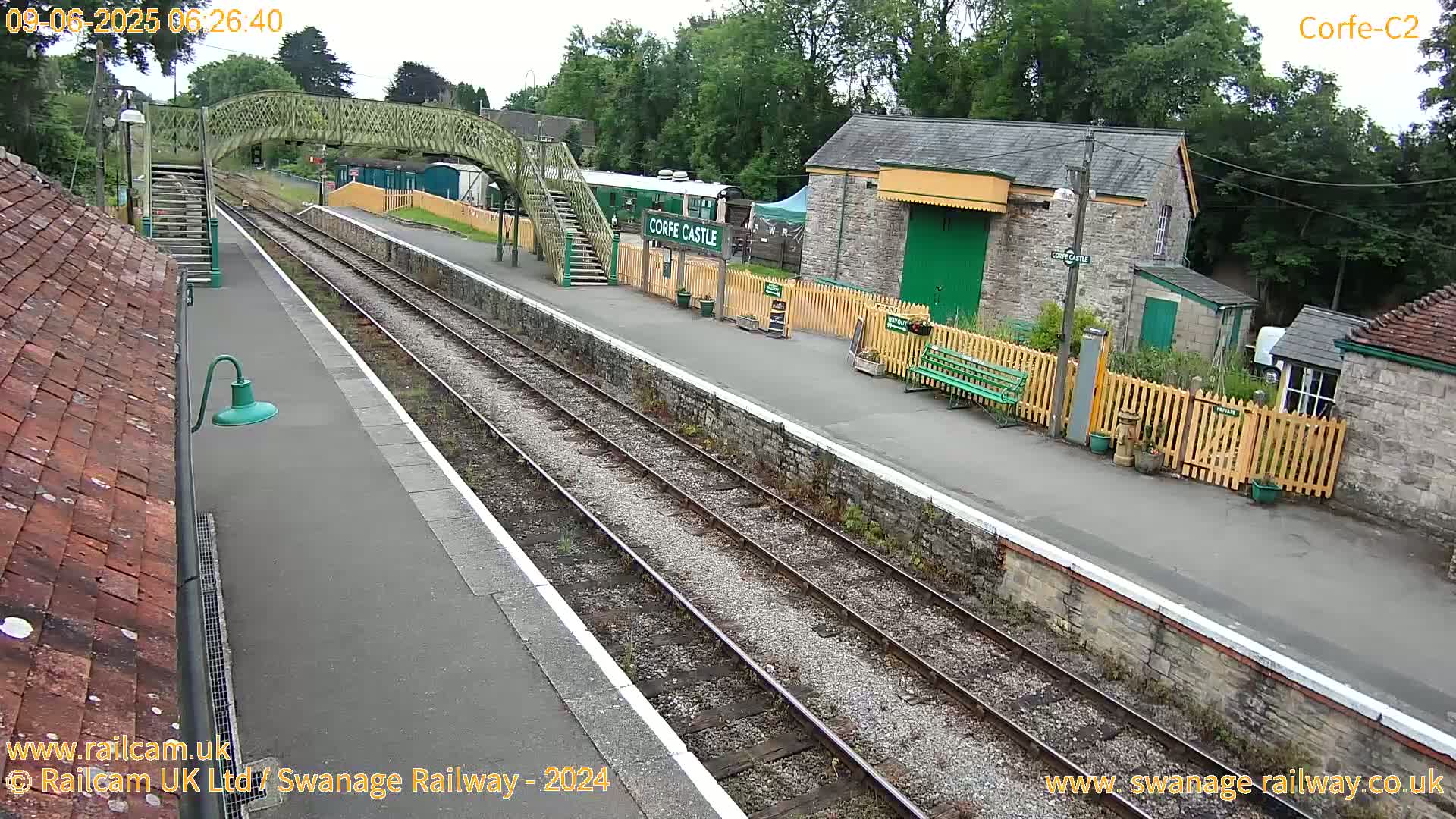 Corfe Castle Train Station Live Cam - Purbeck, Dorset, South West, England, United Kingdom