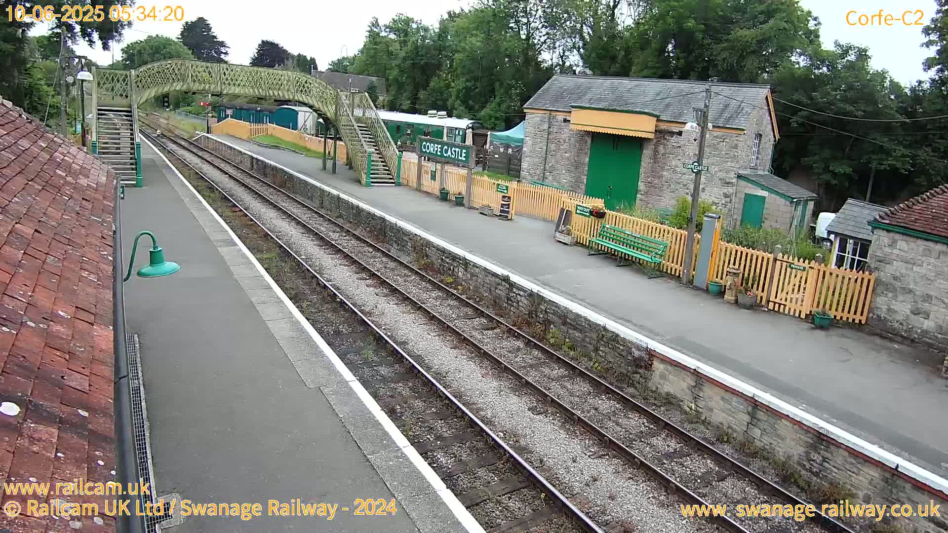Corfe Castle Train Station Live Cam - Purbeck, Dorset, South West, England, United Kingdom