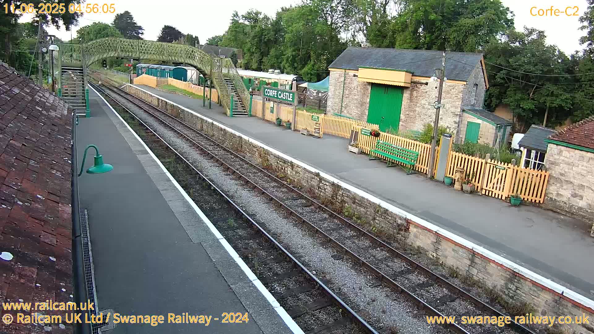 Corfe Castle Train Station Live Cam - Purbeck, Dorset, South West, England, United Kingdom