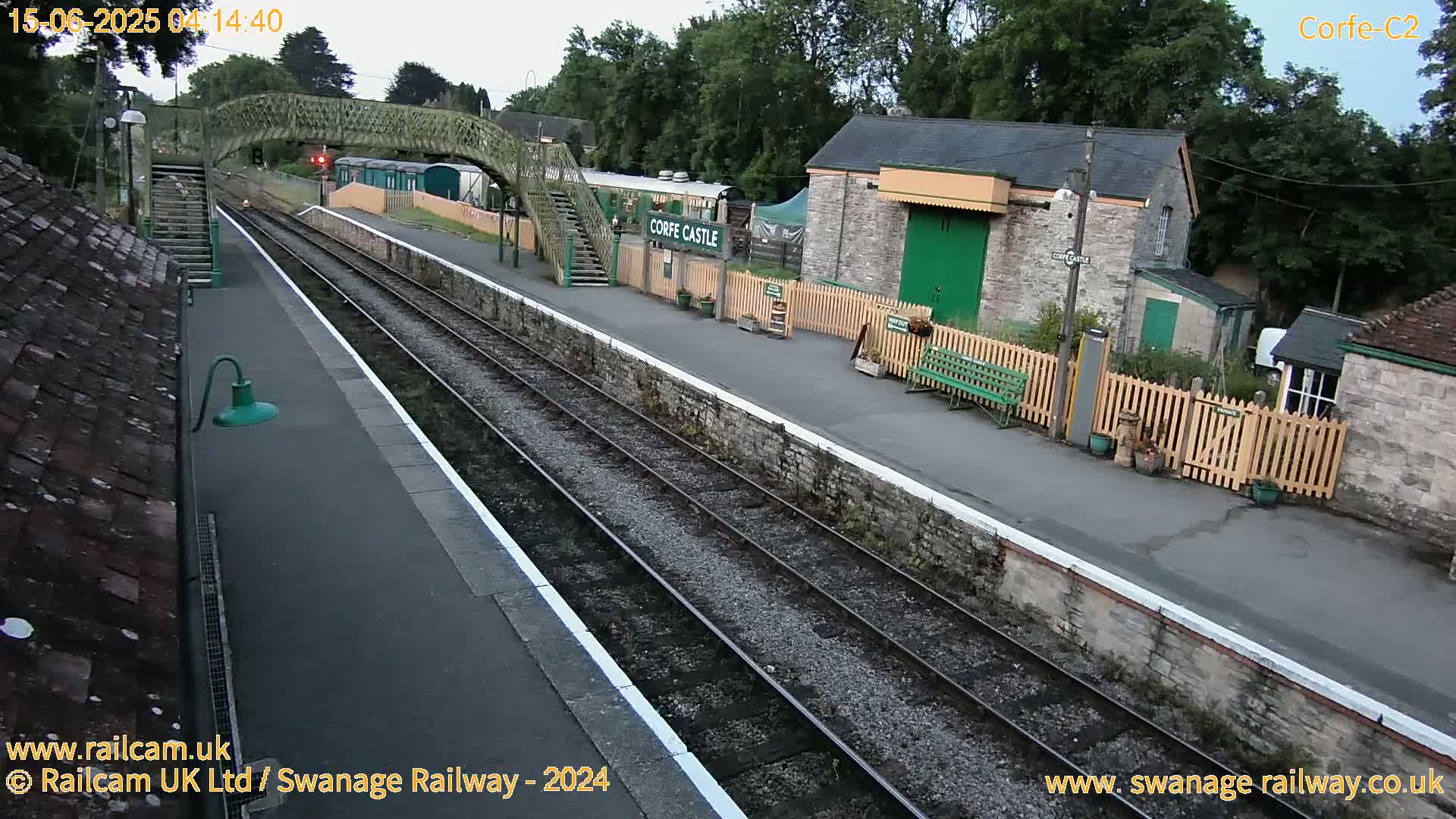 Corfe Castle Train Station Live Cam - Purbeck, Dorset, South West, England, United Kingdom