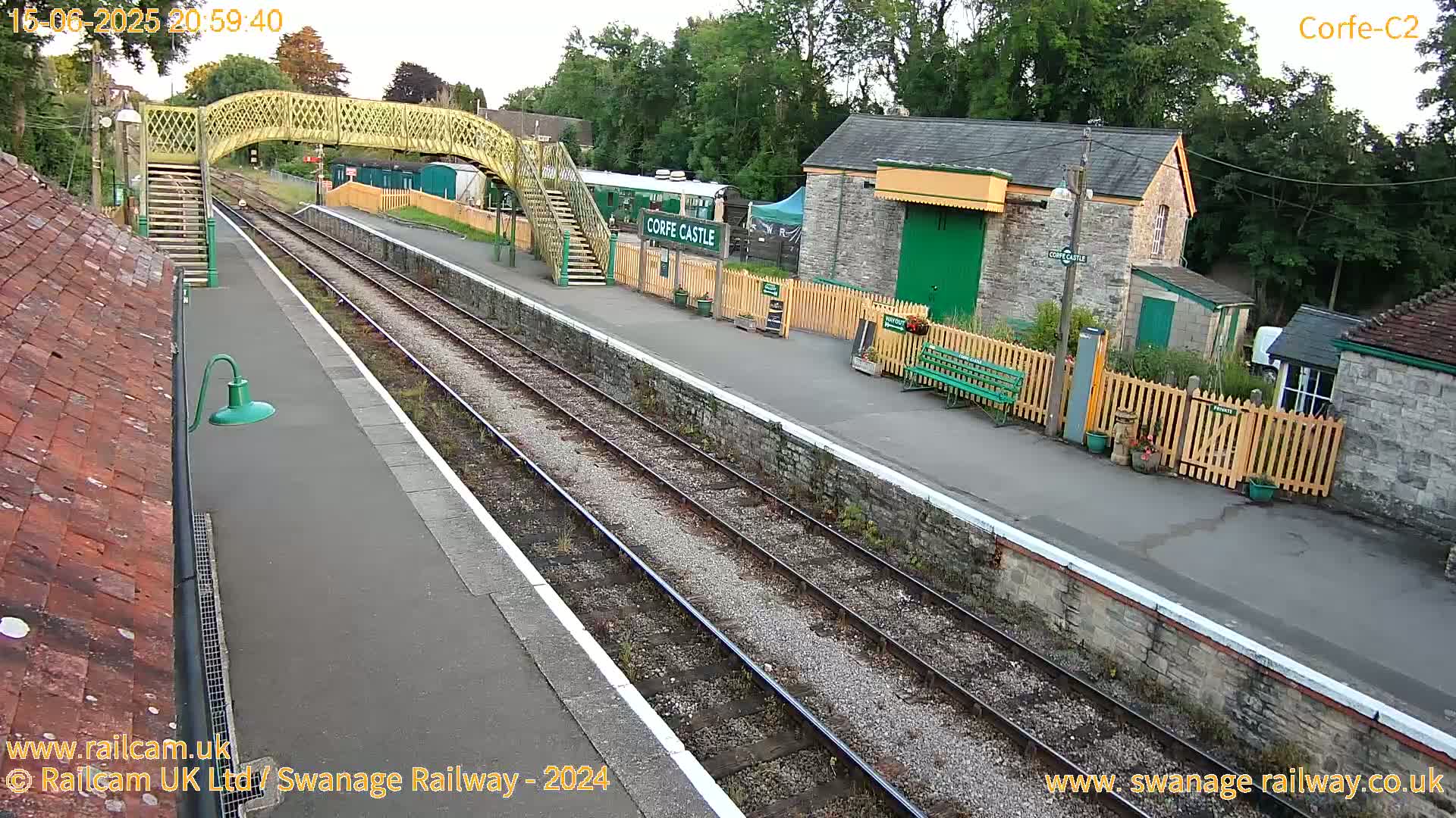 Corfe Castle Train Station Live Cam - Purbeck, Dorset, South West, England, United Kingdom