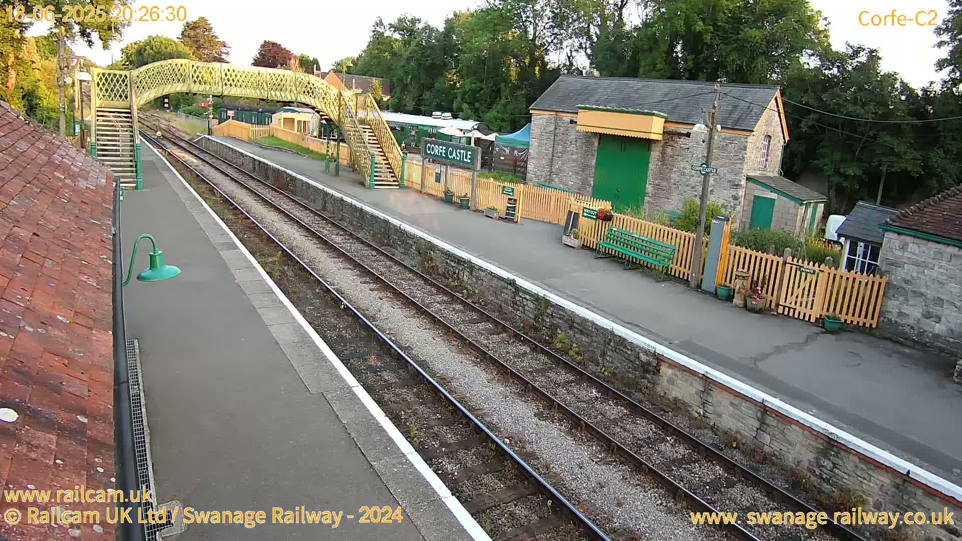 Corfe Castle Train Station Live Cam - Purbeck, Dorset, South West, England, United Kingdom