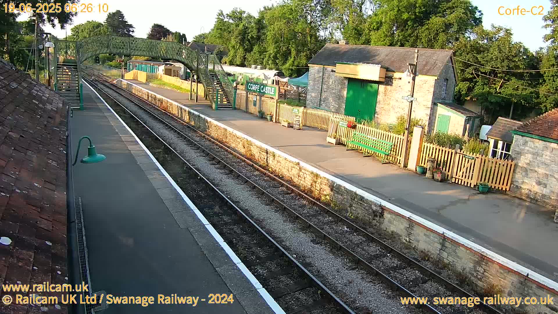 Corfe Castle Train Station Live Cam - Purbeck, Dorset, South West, England, United Kingdom
