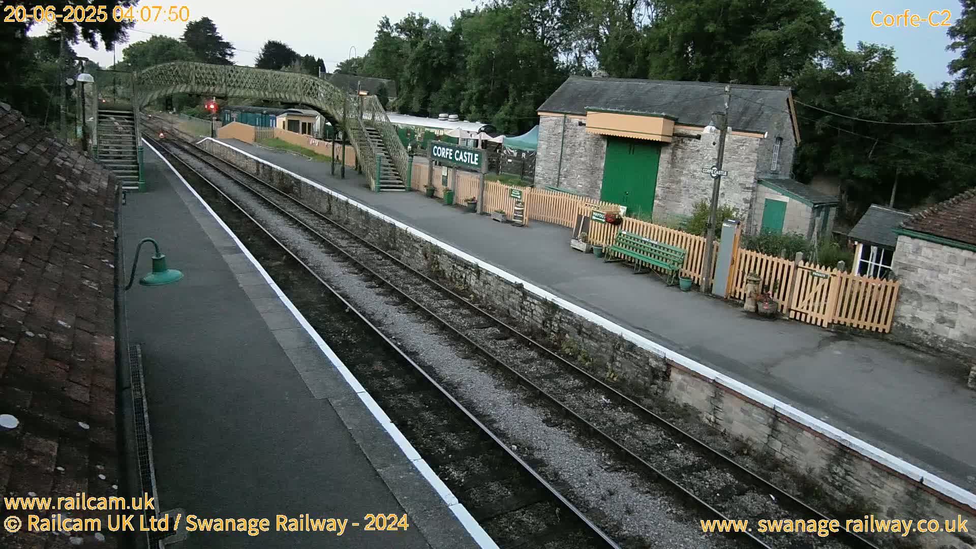 Corfe Castle Train Station Live Cam - Purbeck, Dorset, South West, England, United Kingdom