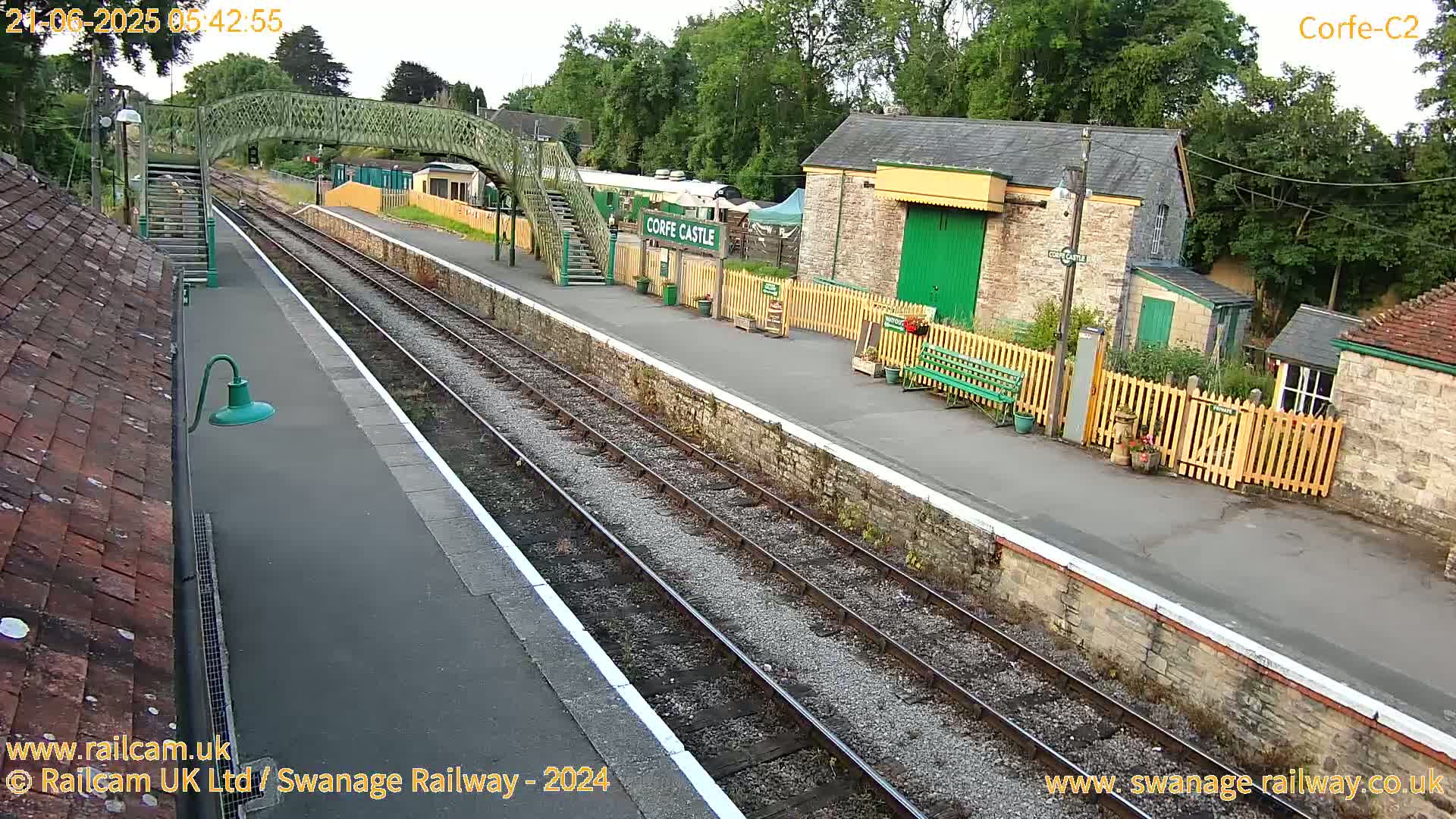 Corfe Castle Train Station Live Cam - Purbeck, Dorset, South West, England, United Kingdom