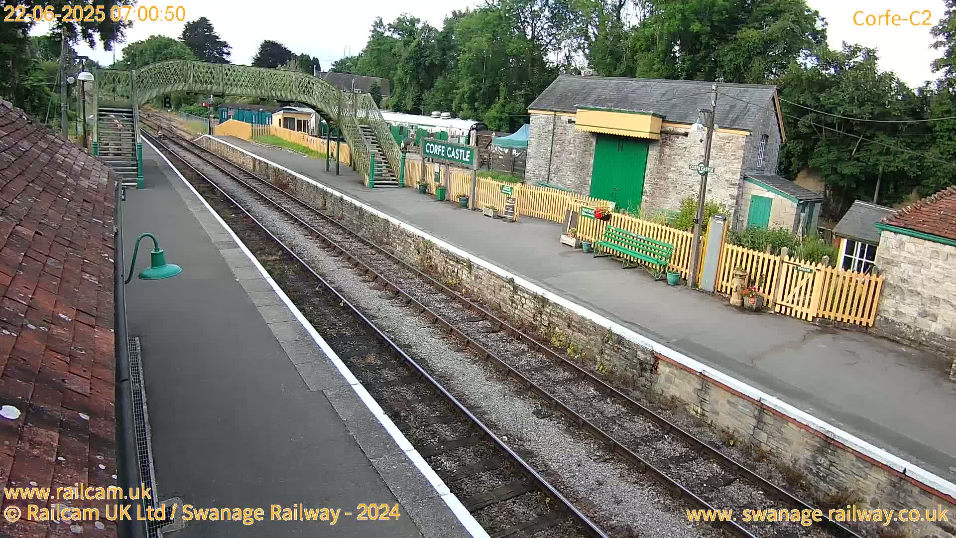 Corfe Castle Train Station Live Cam - Purbeck, Dorset, South West, England, United Kingdom