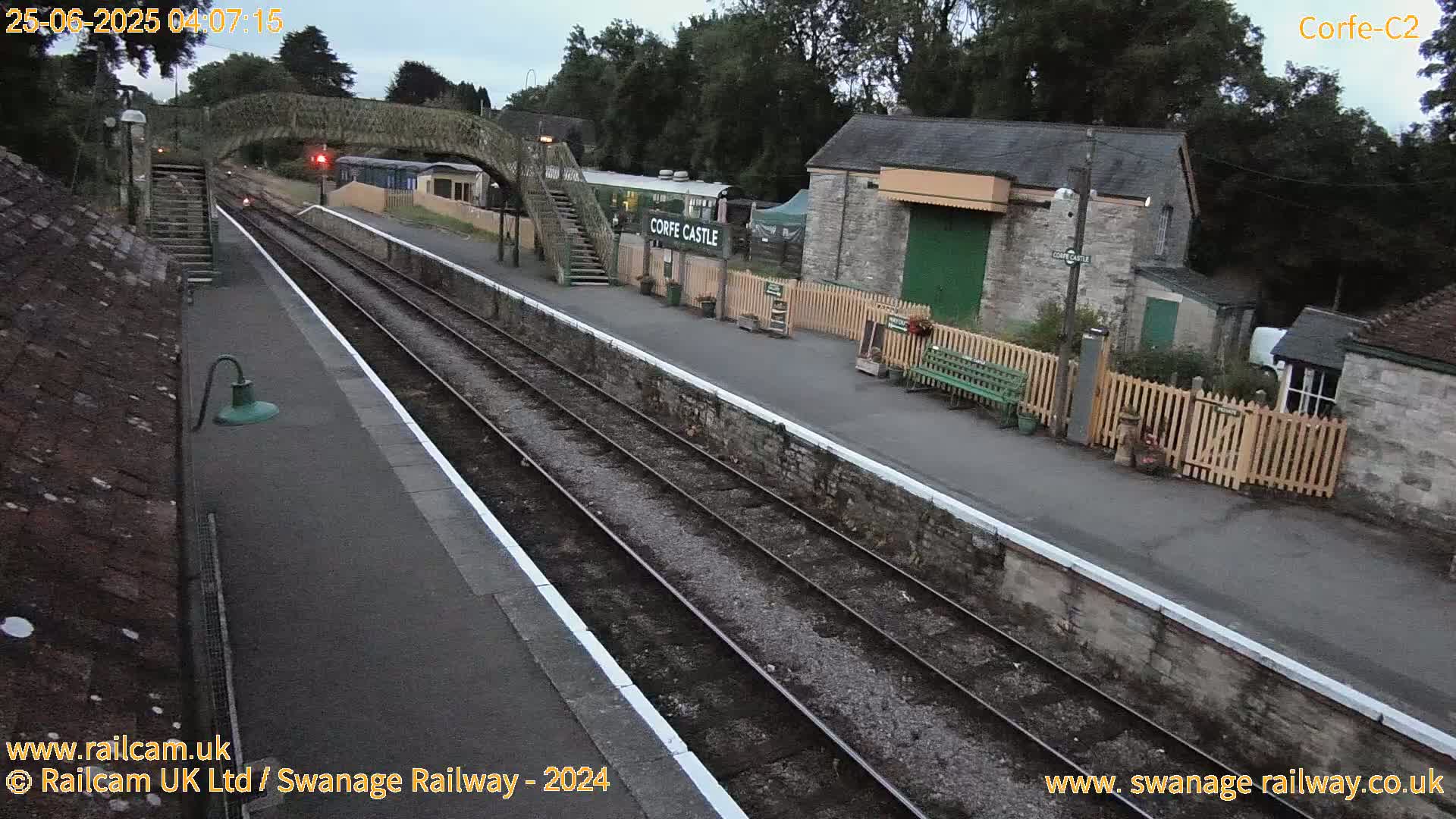 Corfe Castle Train Station Live Cam - Purbeck, Dorset, South West, England, United Kingdom