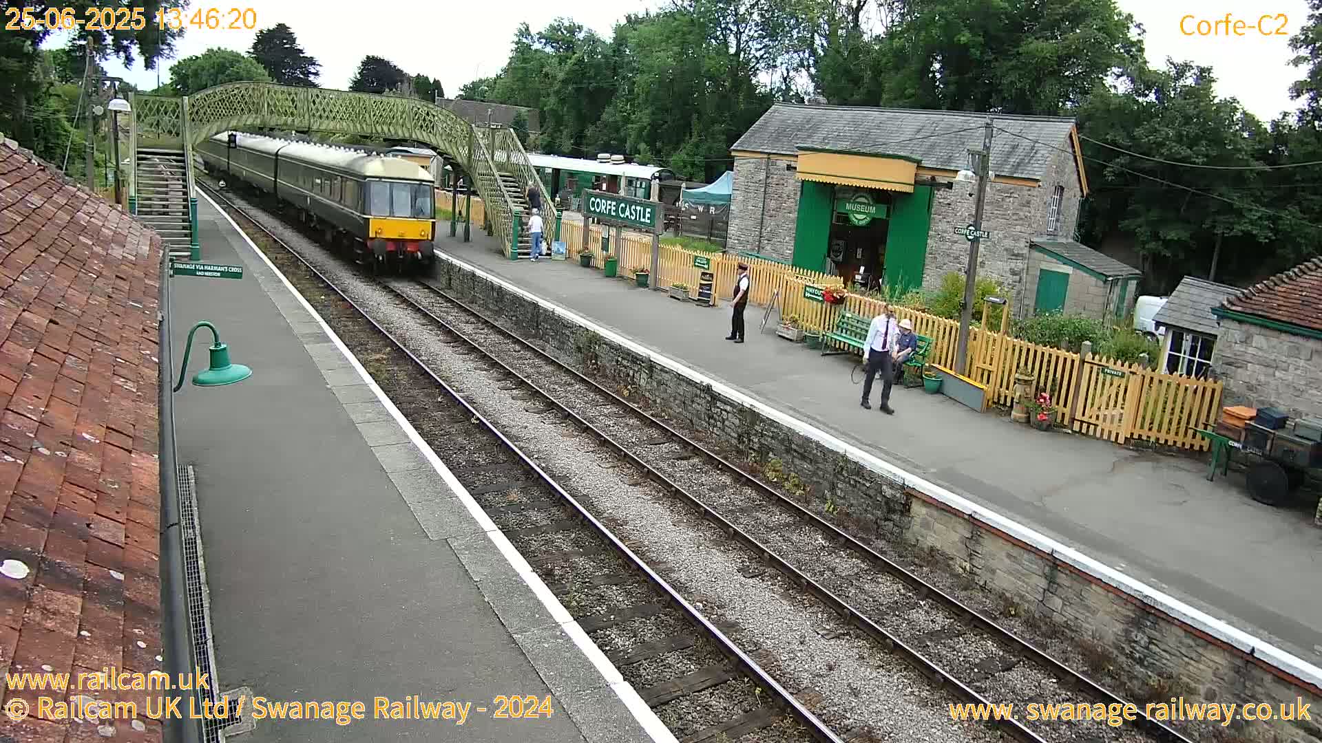 Corfe Castle Train Station Live Cam - Purbeck, Dorset, South West, England, United Kingdom