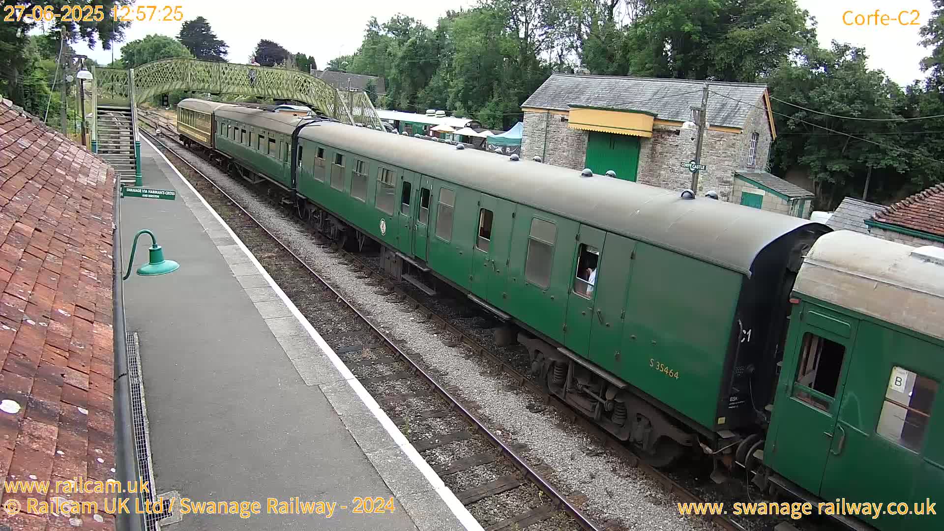 Corfe Castle Train Station Live Cam - Purbeck, Dorset, South West, England, United Kingdom