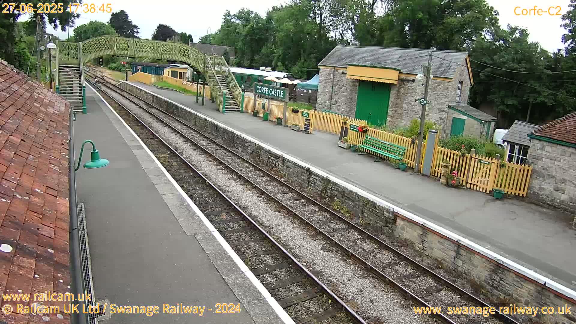 Corfe Castle Train Station Live Cam - Purbeck, Dorset, South West, England, United Kingdom