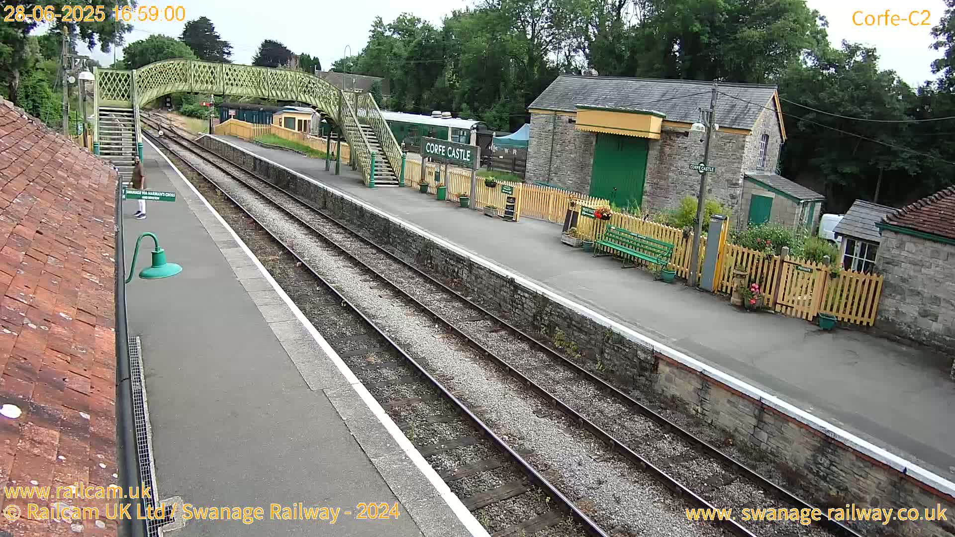 Corfe Castle Train Station Live Cam - Purbeck, Dorset, South West, England, United Kingdom