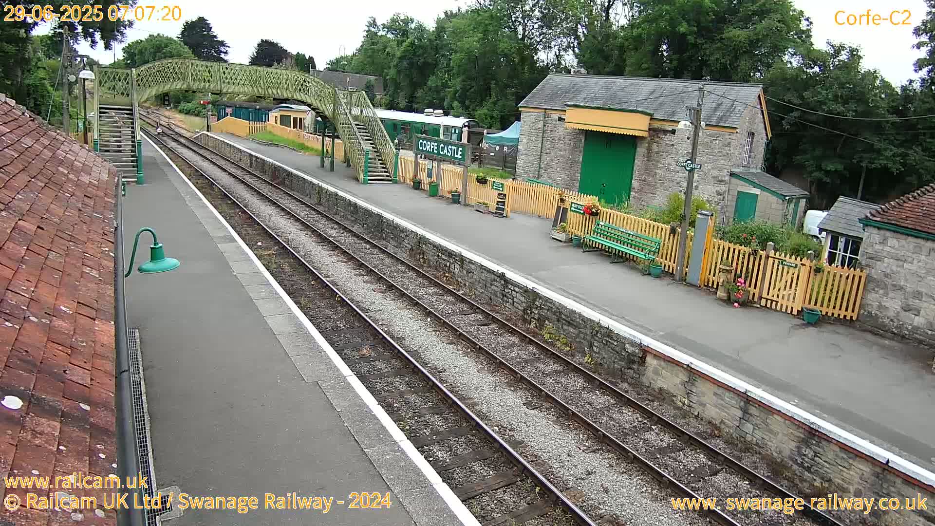 Corfe Castle Train Station Live Cam - Purbeck, Dorset, South West, England, United Kingdom