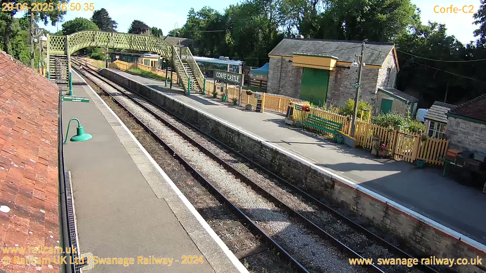 Corfe Castle Train Station Live Cam - Purbeck, Dorset, South West, England, United Kingdom