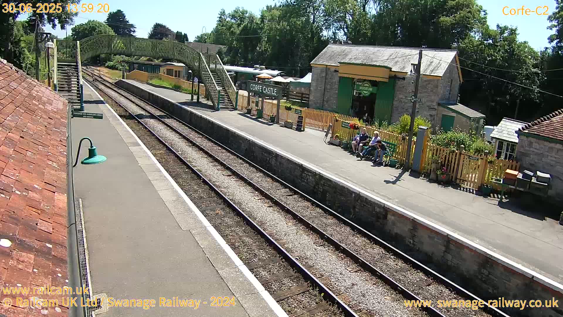Corfe Castle Train Station Live Cam - Purbeck, Dorset, South West, England, United Kingdom