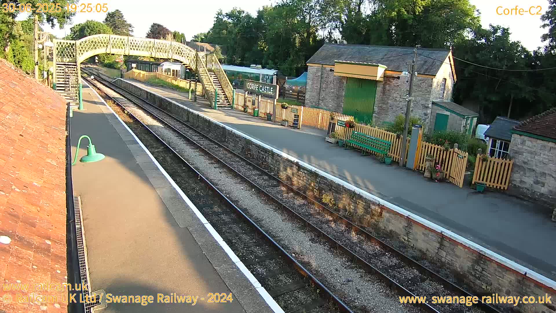 Corfe Castle Train Station Live Cam - Purbeck, Dorset, South West, England, United Kingdom