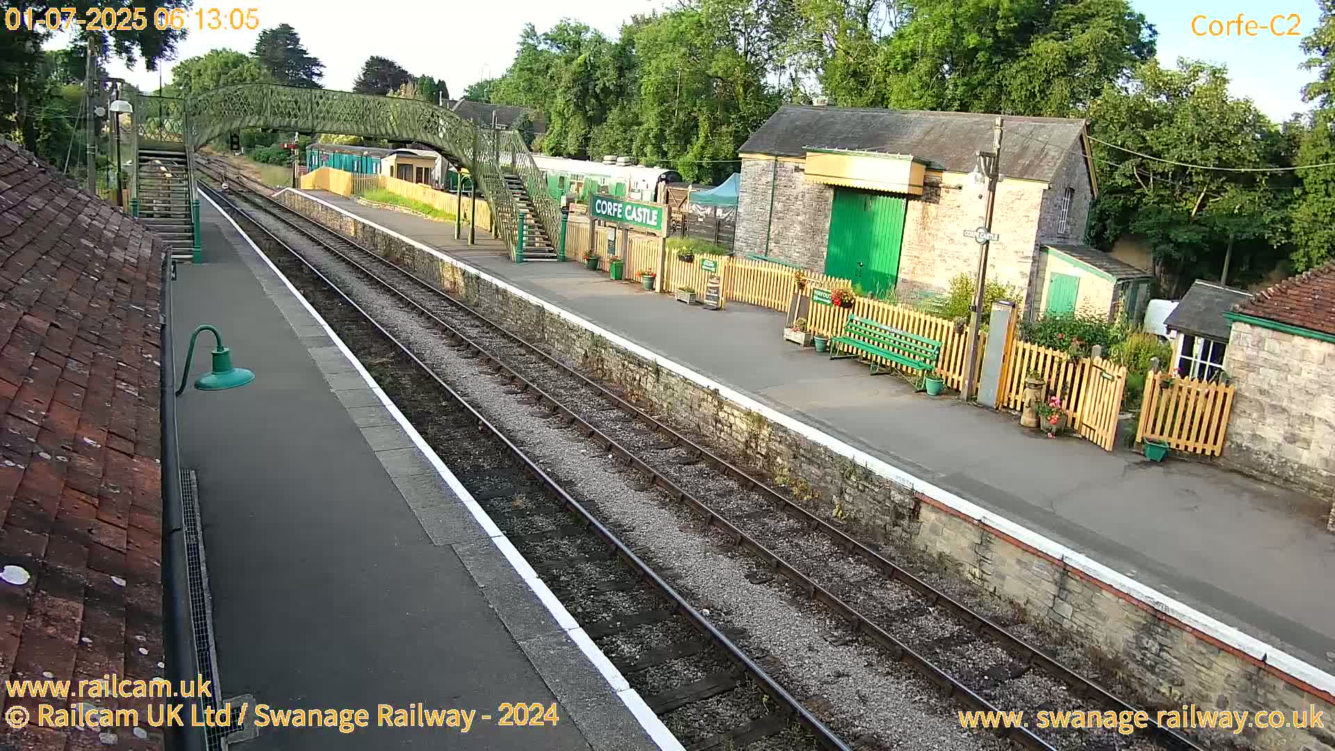 Corfe Castle Train Station Live Cam - Purbeck, Dorset, South West, England, United Kingdom