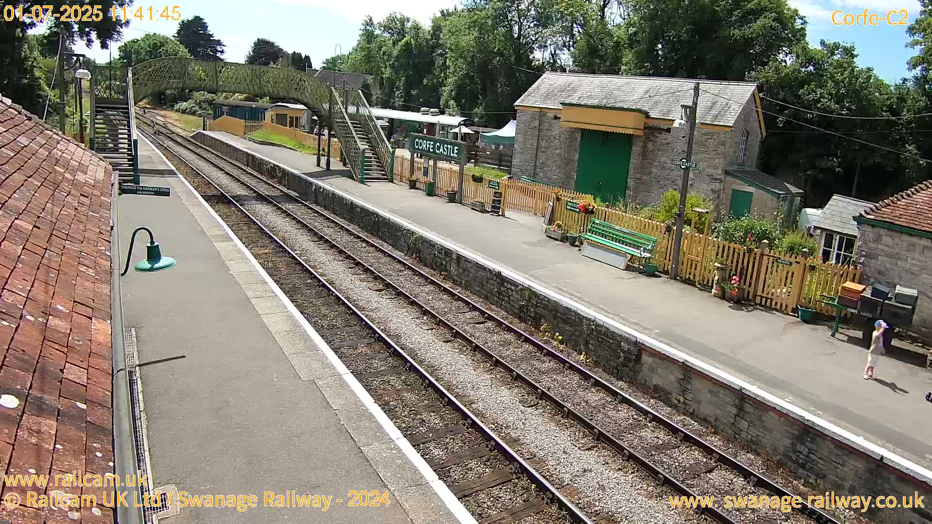Corfe Castle Train Station Live Cam - Purbeck, Dorset, South West, England, United Kingdom