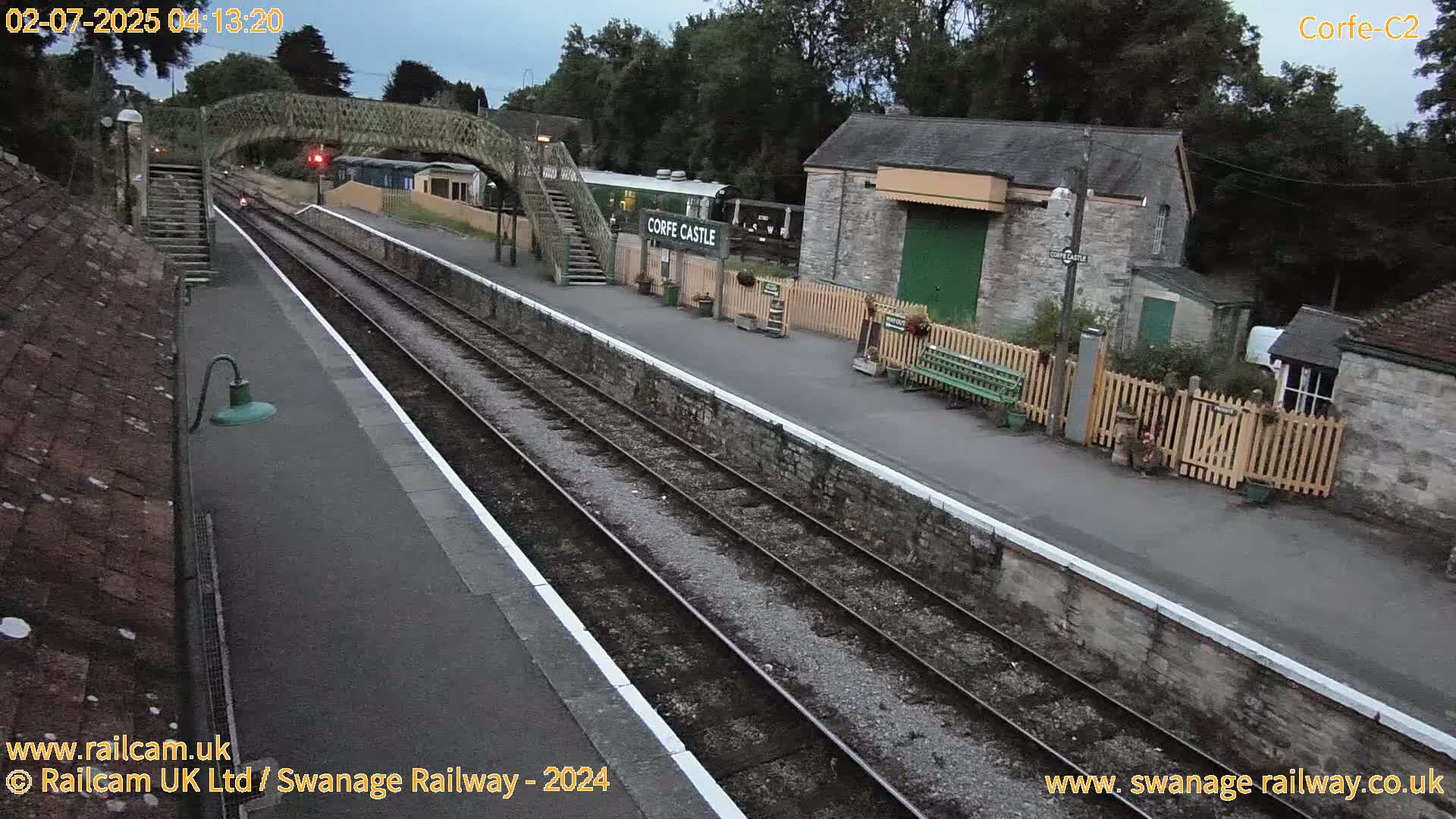 Corfe Castle Train Station Live Cam - Purbeck, Dorset, South West, England, United Kingdom