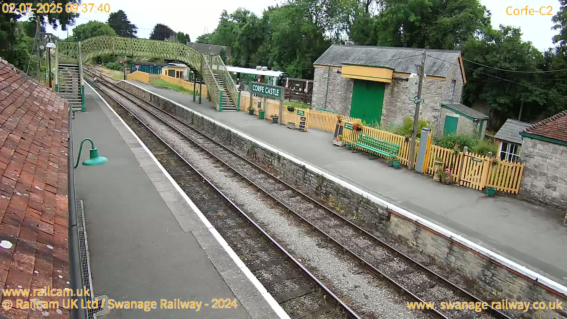 Corfe Castle Train Station Live Cam - Purbeck, Dorset, South West, England, United Kingdom