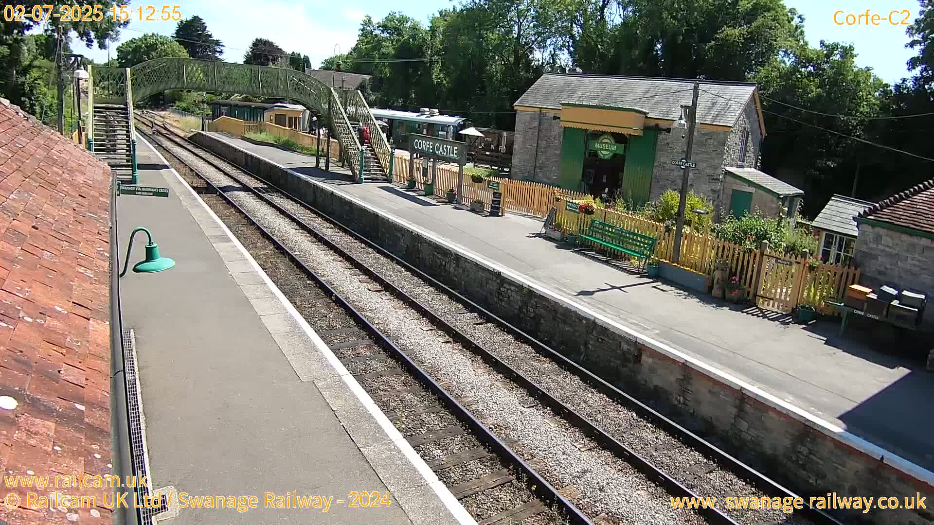 Corfe Castle Train Station Live Cam - Purbeck, Dorset, South West, England, United Kingdom